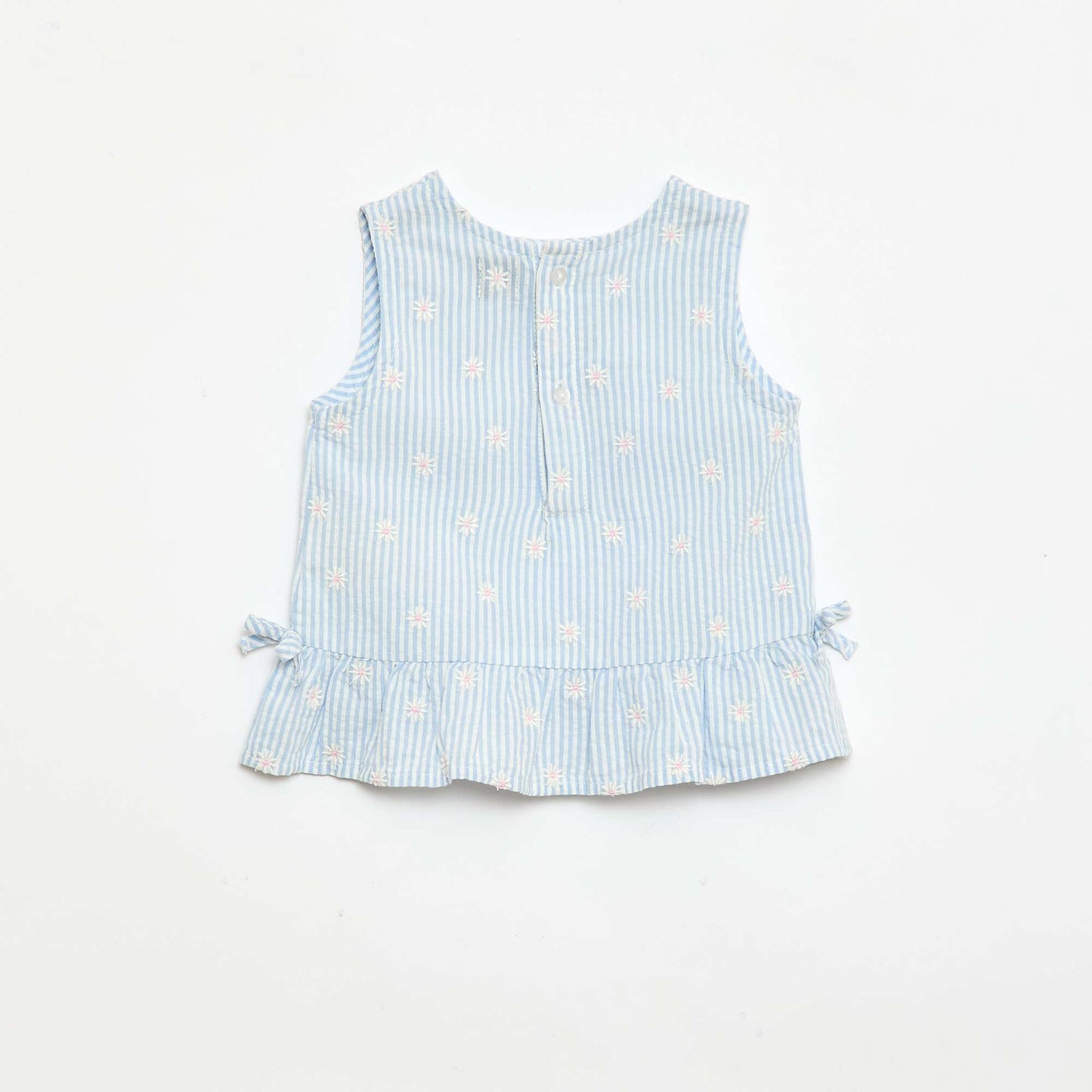 Ensemble blouse + short à motif vichy -  2 pièces BLEU