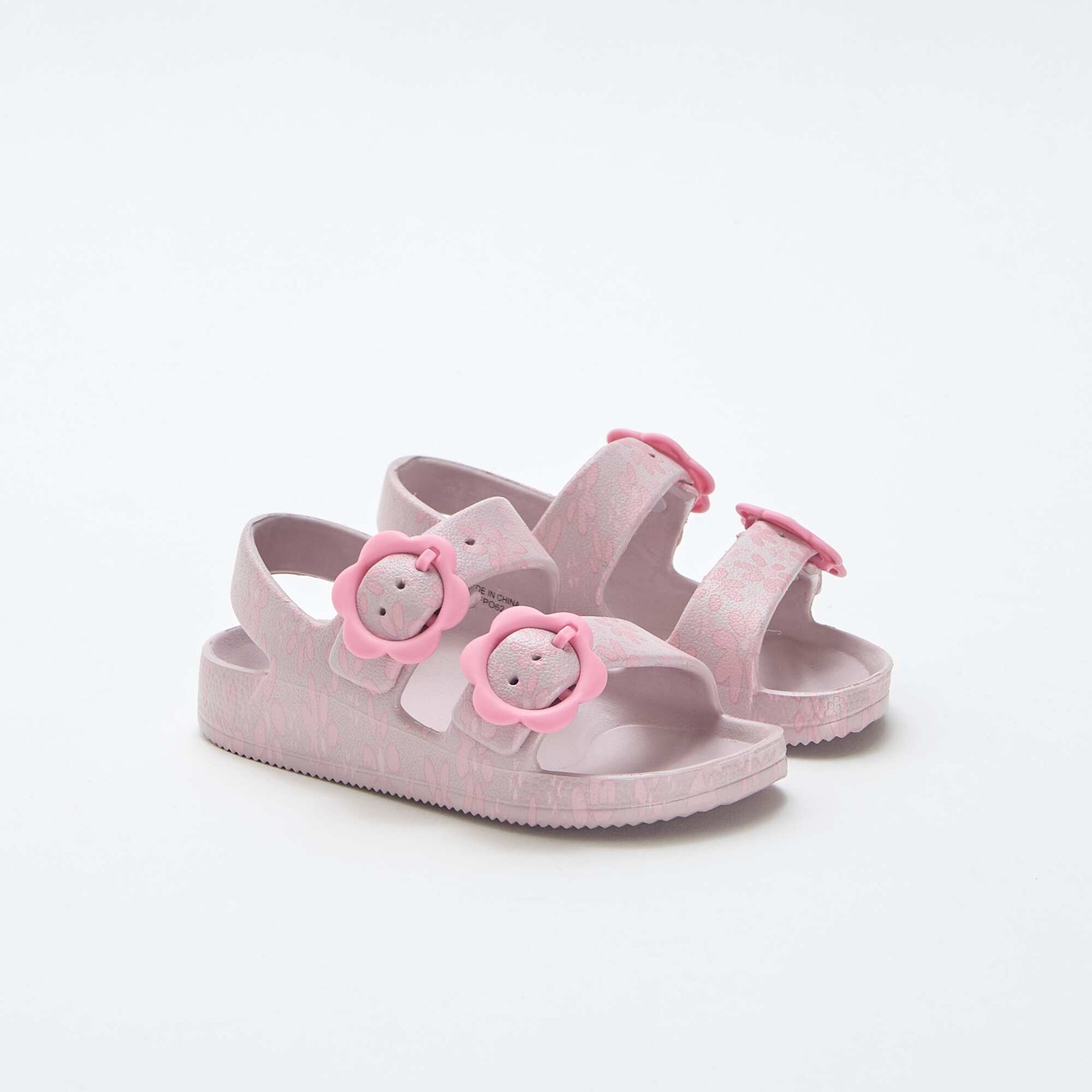 Sandales en plastique à motif fleuri ROSE