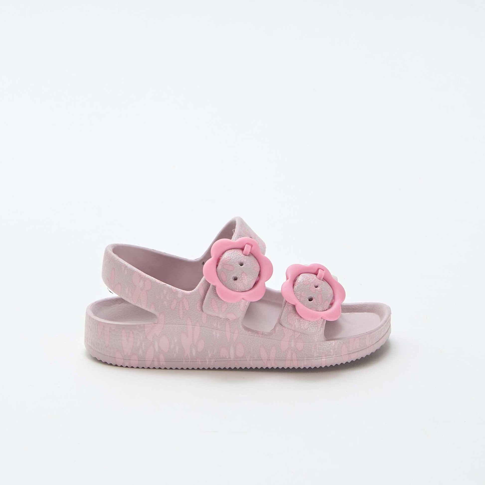 Sandales en plastique à motif fleuri ROSE