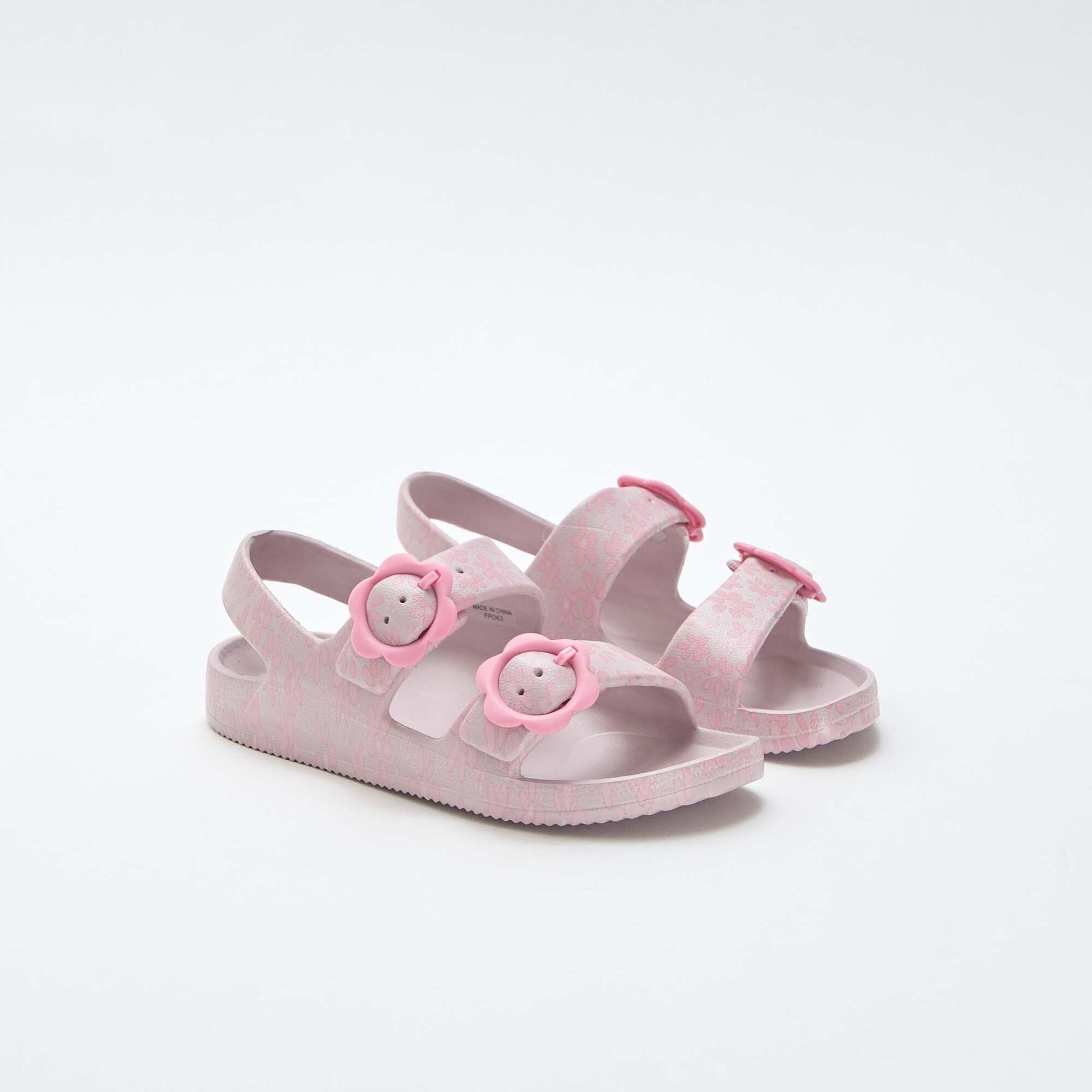 Sandales en plastique à motif fleuri ROSE