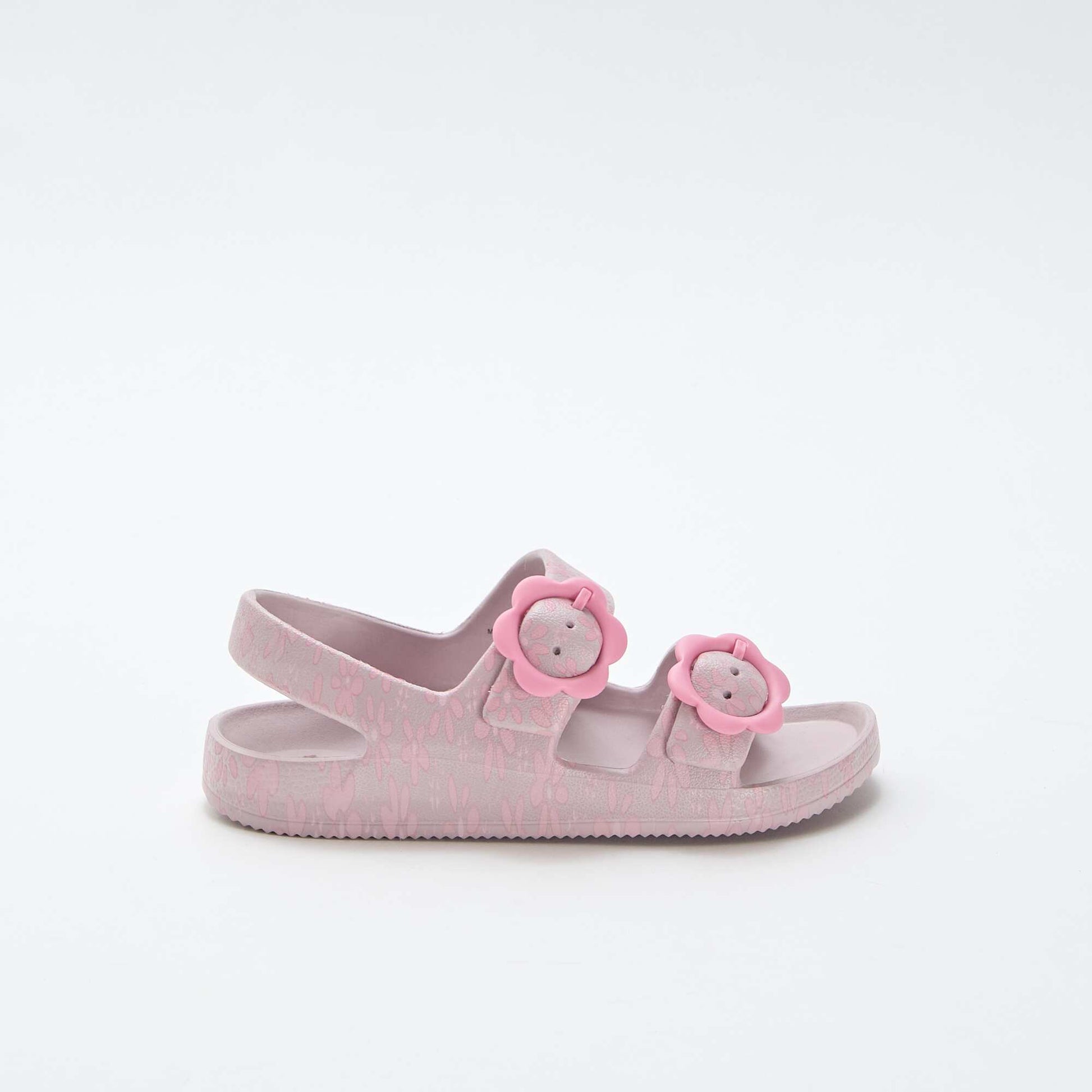 Sandales en plastique à motif fleuri ROSE