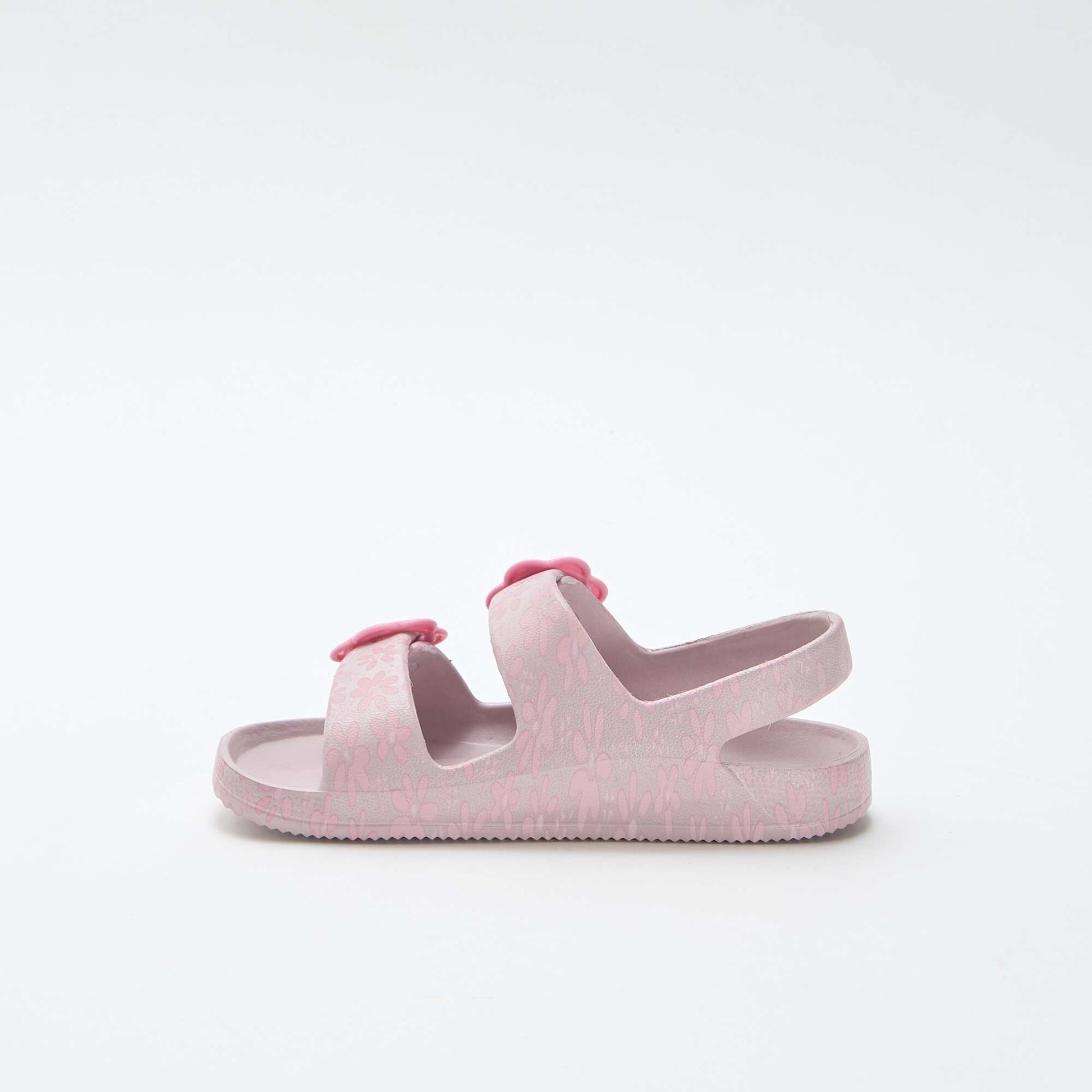 Sandales en plastique à motif fleuri ROSE