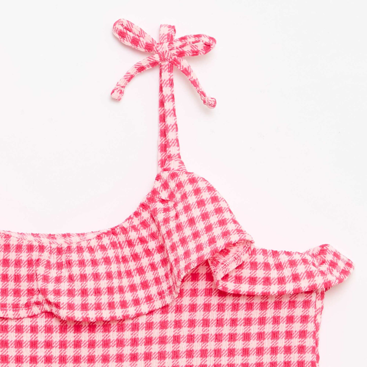 Ensemble à motif Vichy short + débardeur - 2 pièces ROSE