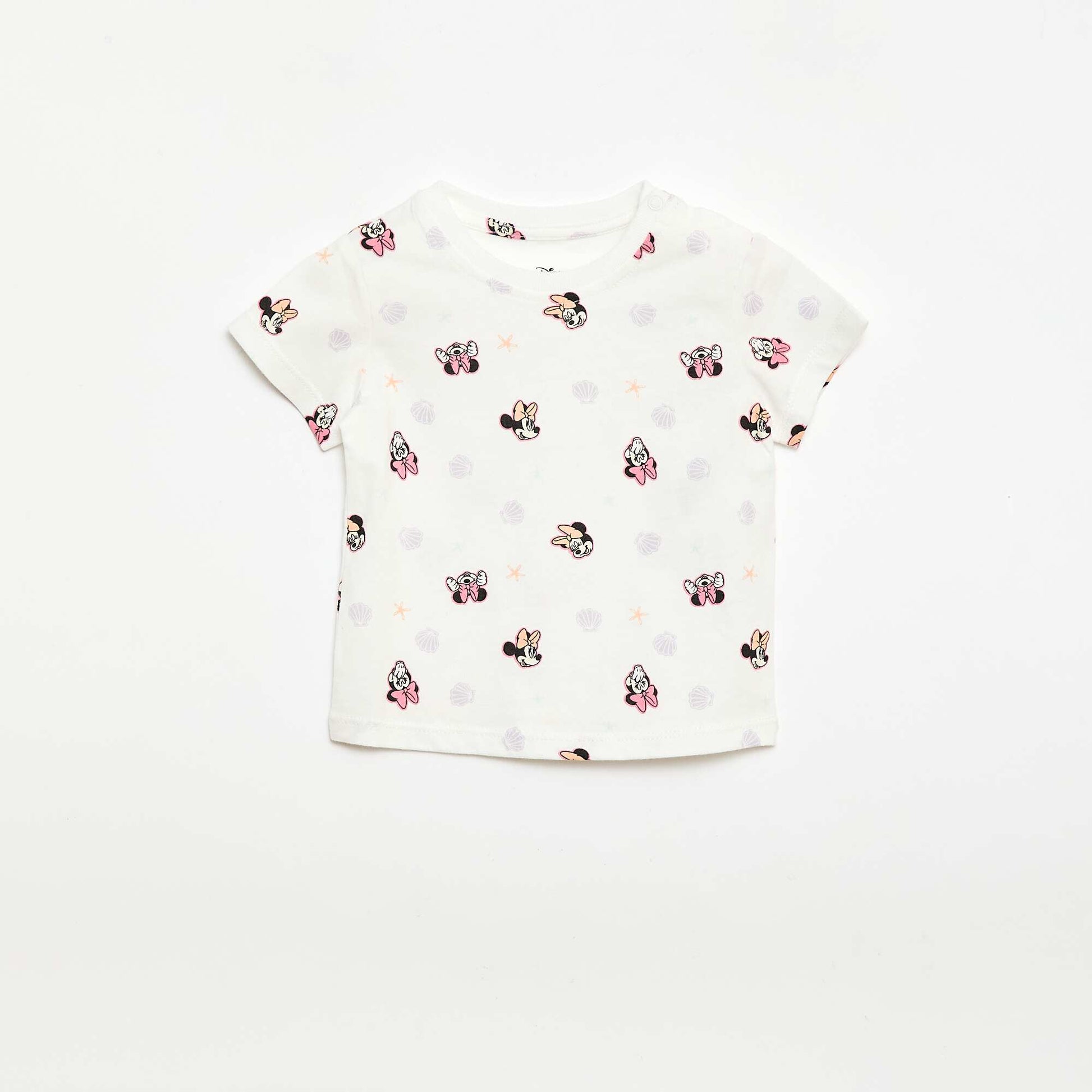 Ensemble t-shirt + combishort 'Disney' 'Mickey' BLANC