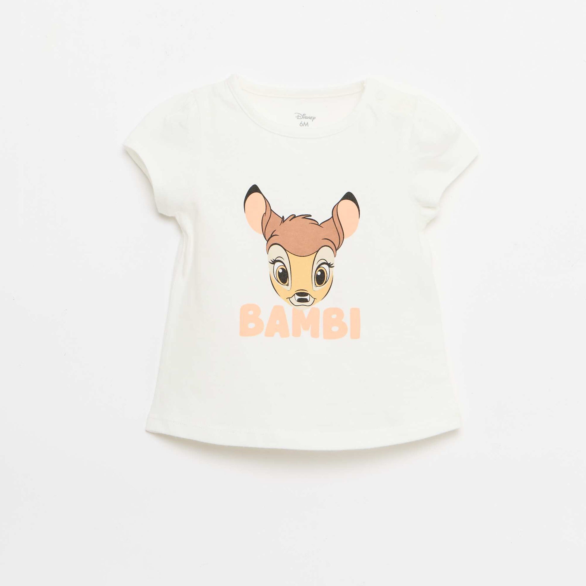 Tee-shirt print 'Disney' BLANC