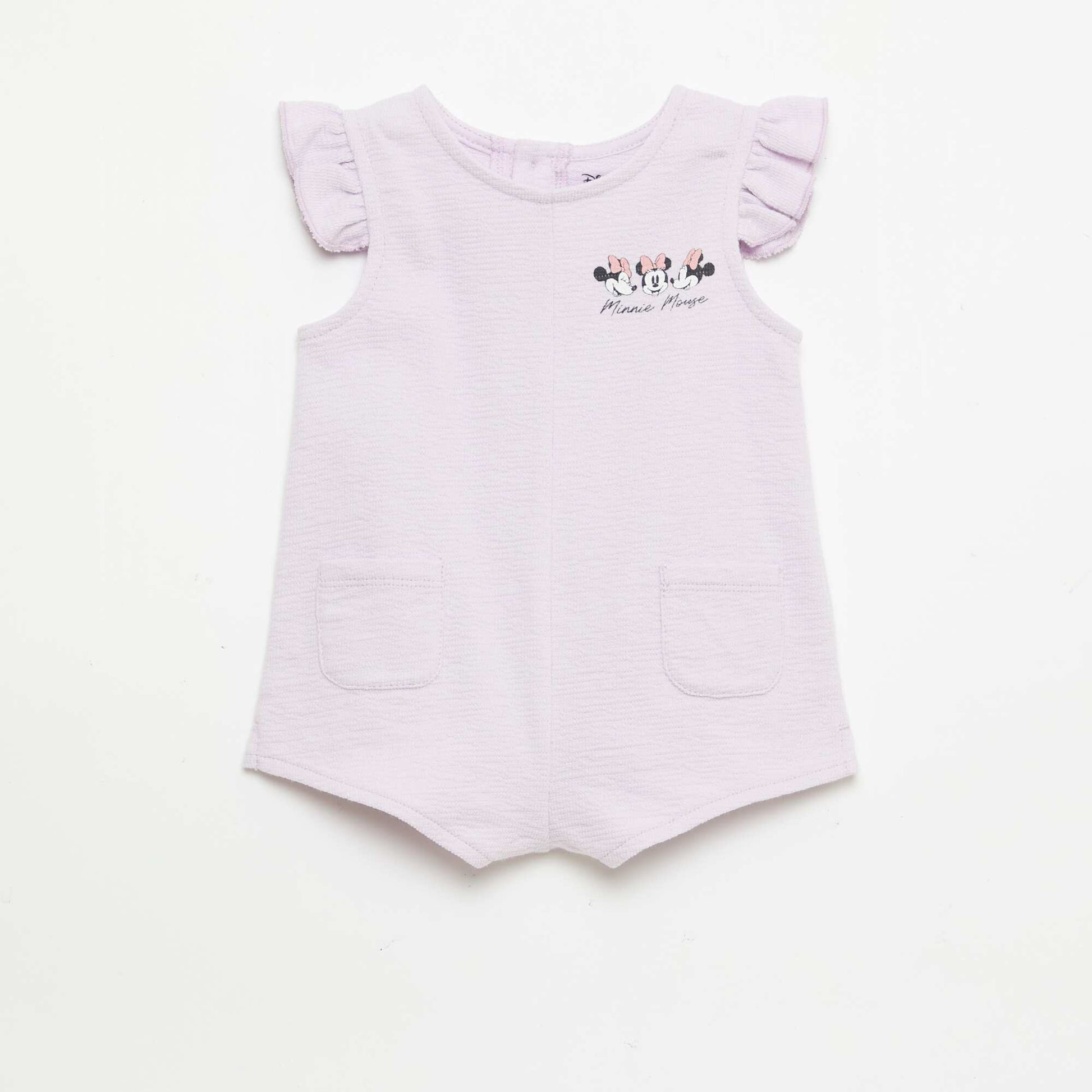 Combinaison short en baby Terry VIOLET