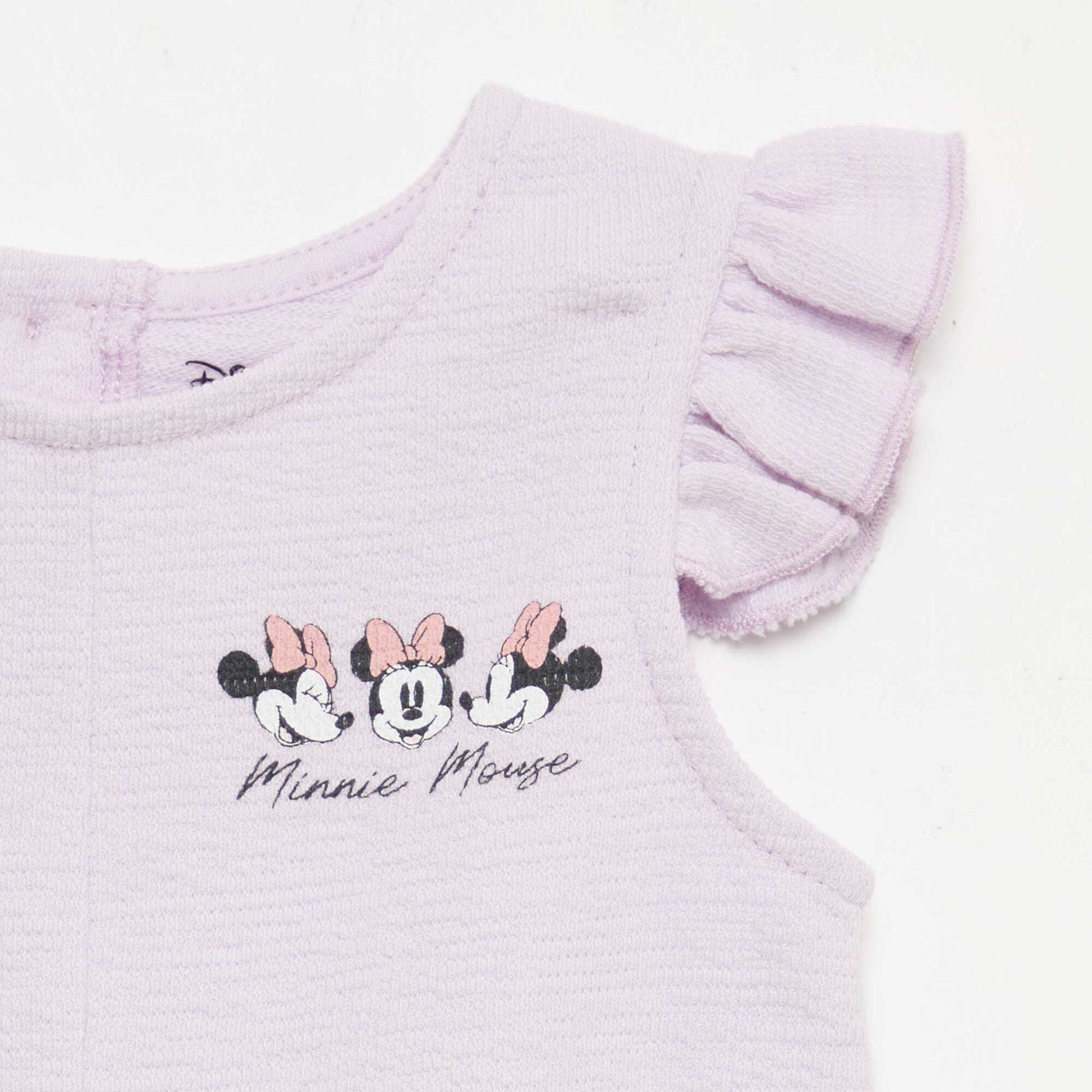 Combinaison short en baby Terry VIOLET