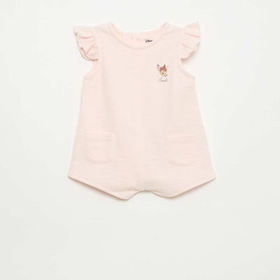 Combinaison short en baby Terry ROSE