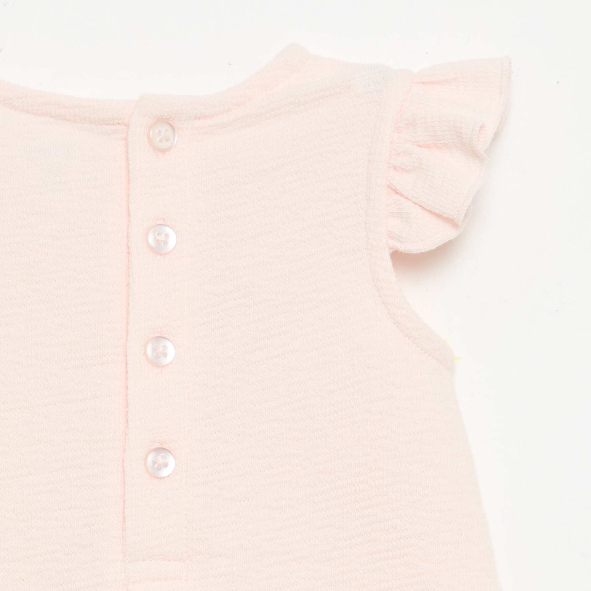 Combinaison short en baby Terry ROSE