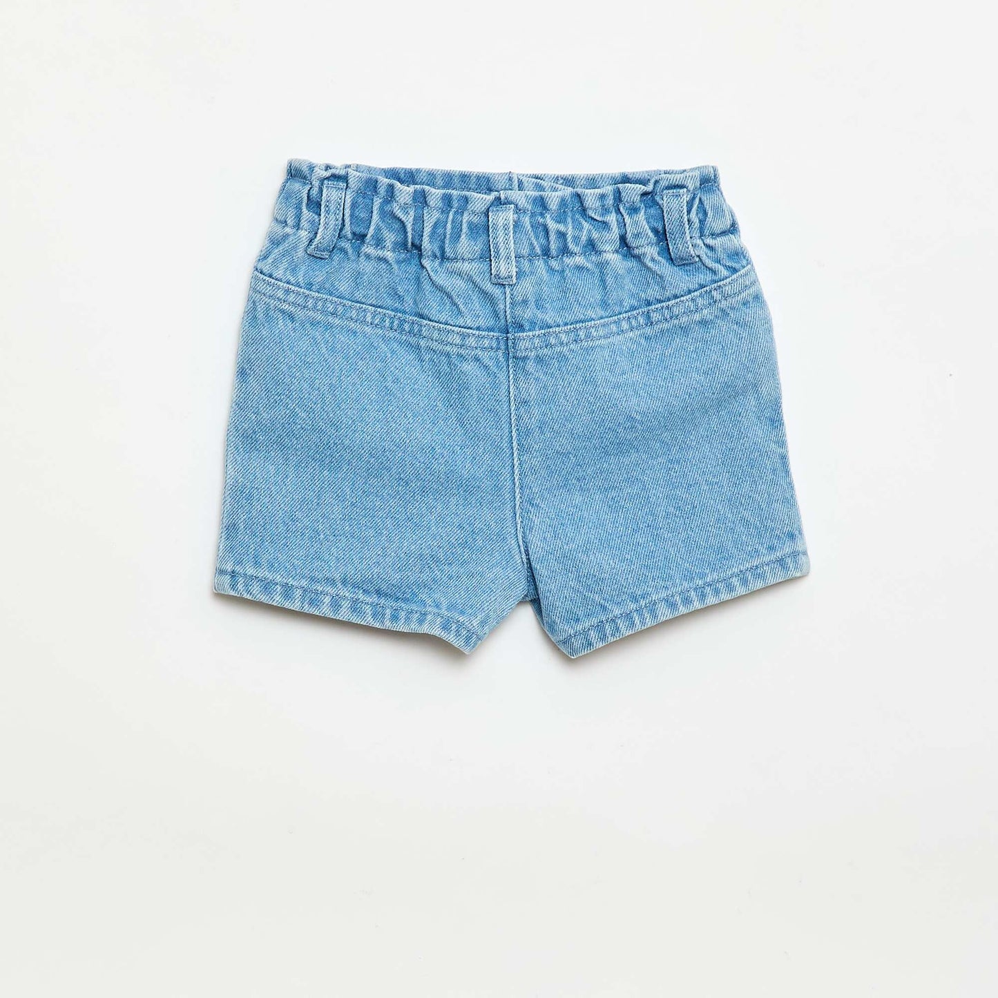 Short 'Disney' en denim brodé BLEU