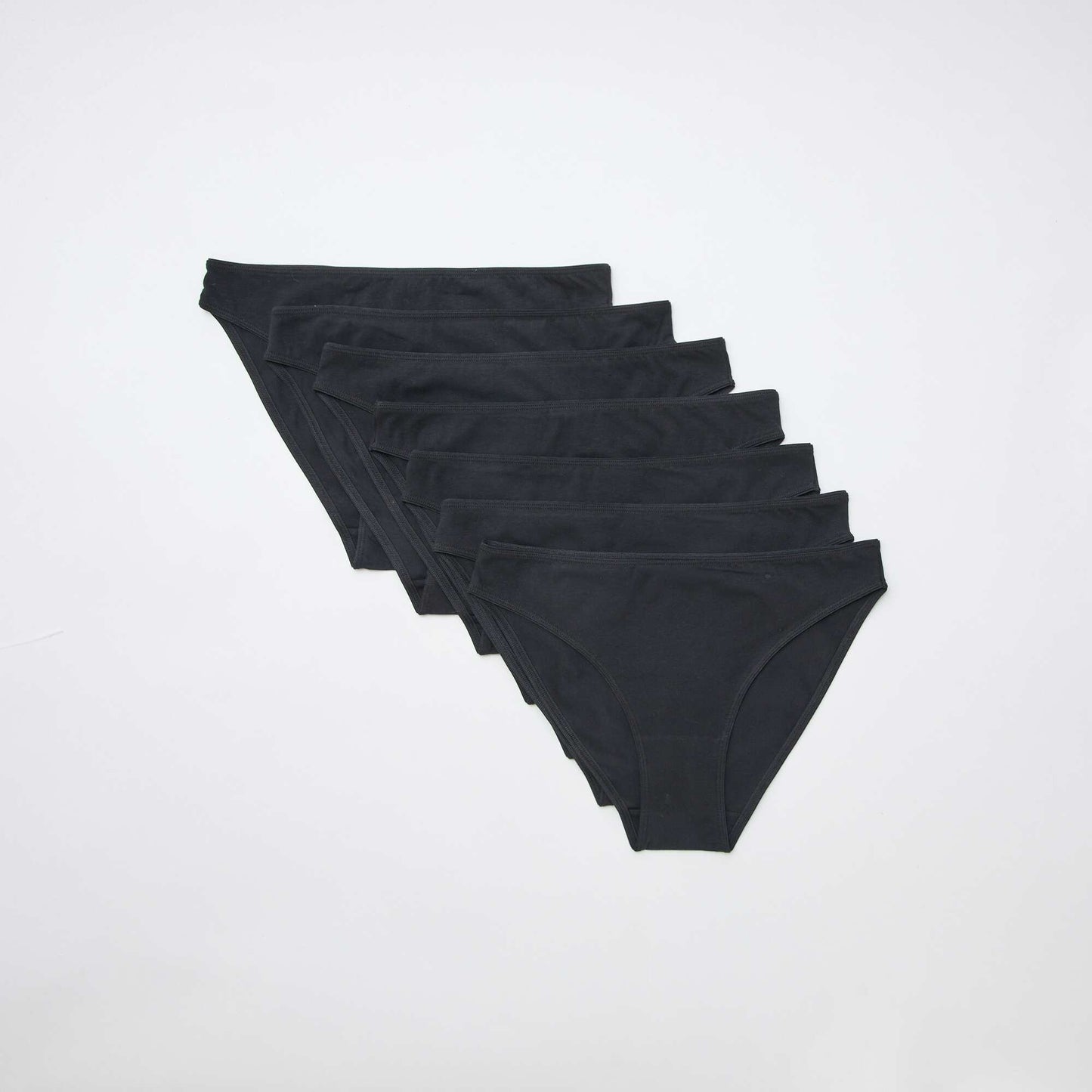 Lot de 7 culottes en coton NOIR