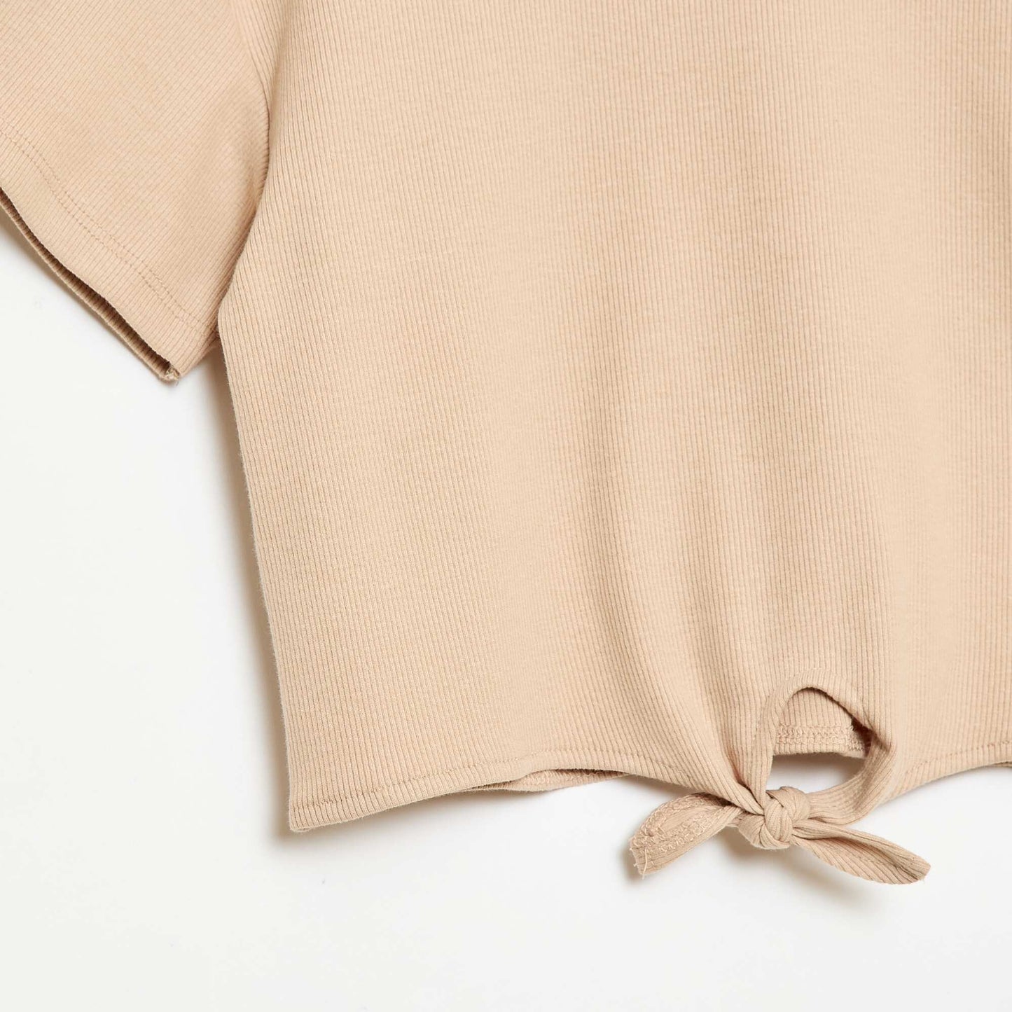 Ensemble 2 pièces T-shirt + pantalon forme flare BEIGE