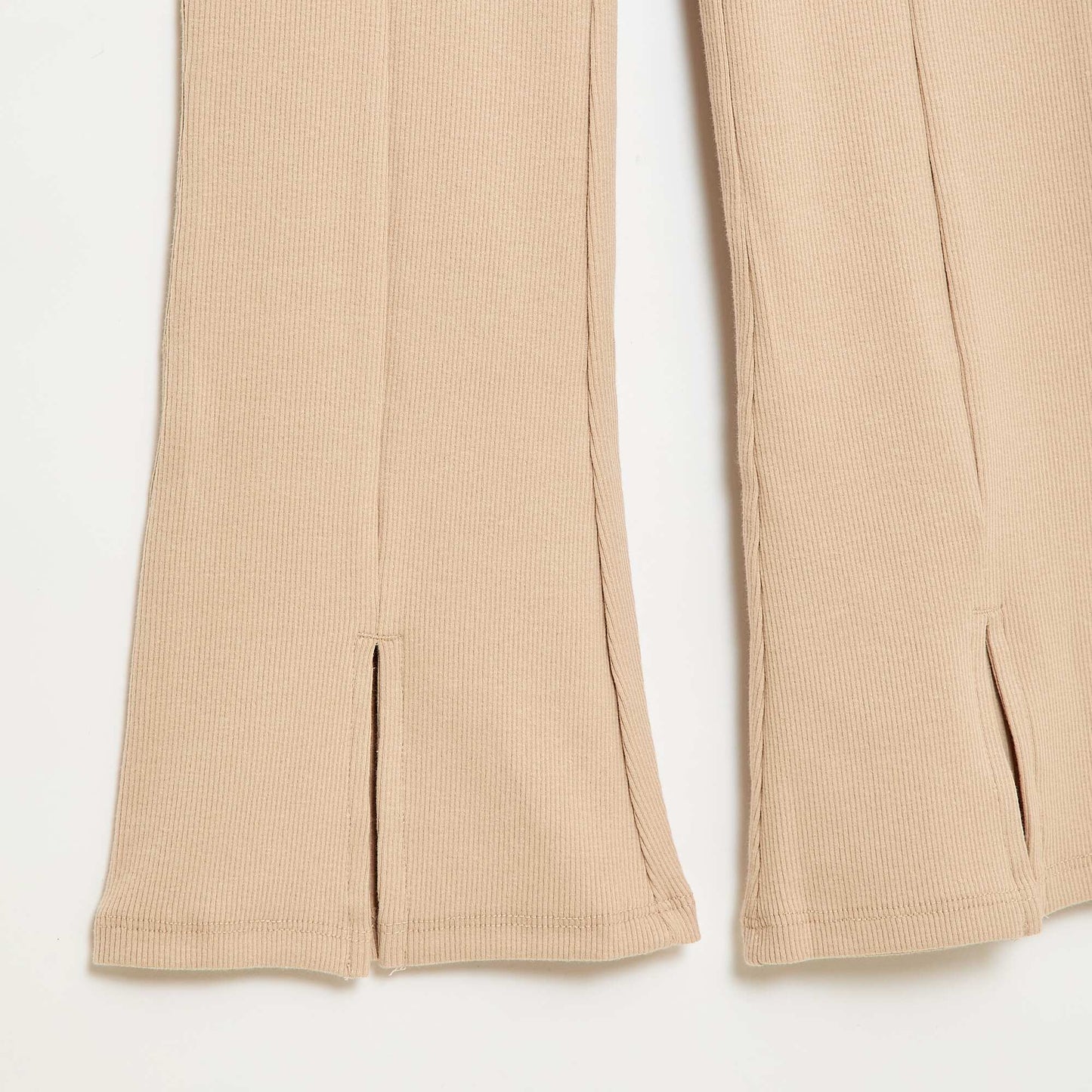 Ensemble 2 pièces T-shirt + pantalon forme flare BEIGE