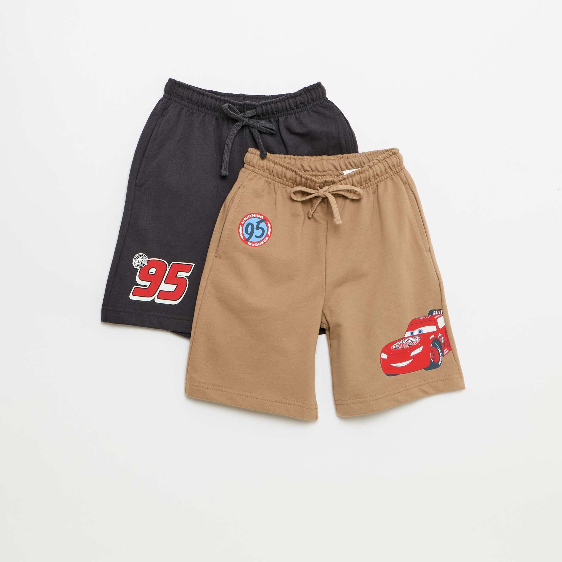 Lot de 2 bermudas en molleton 'Disney' MARRON