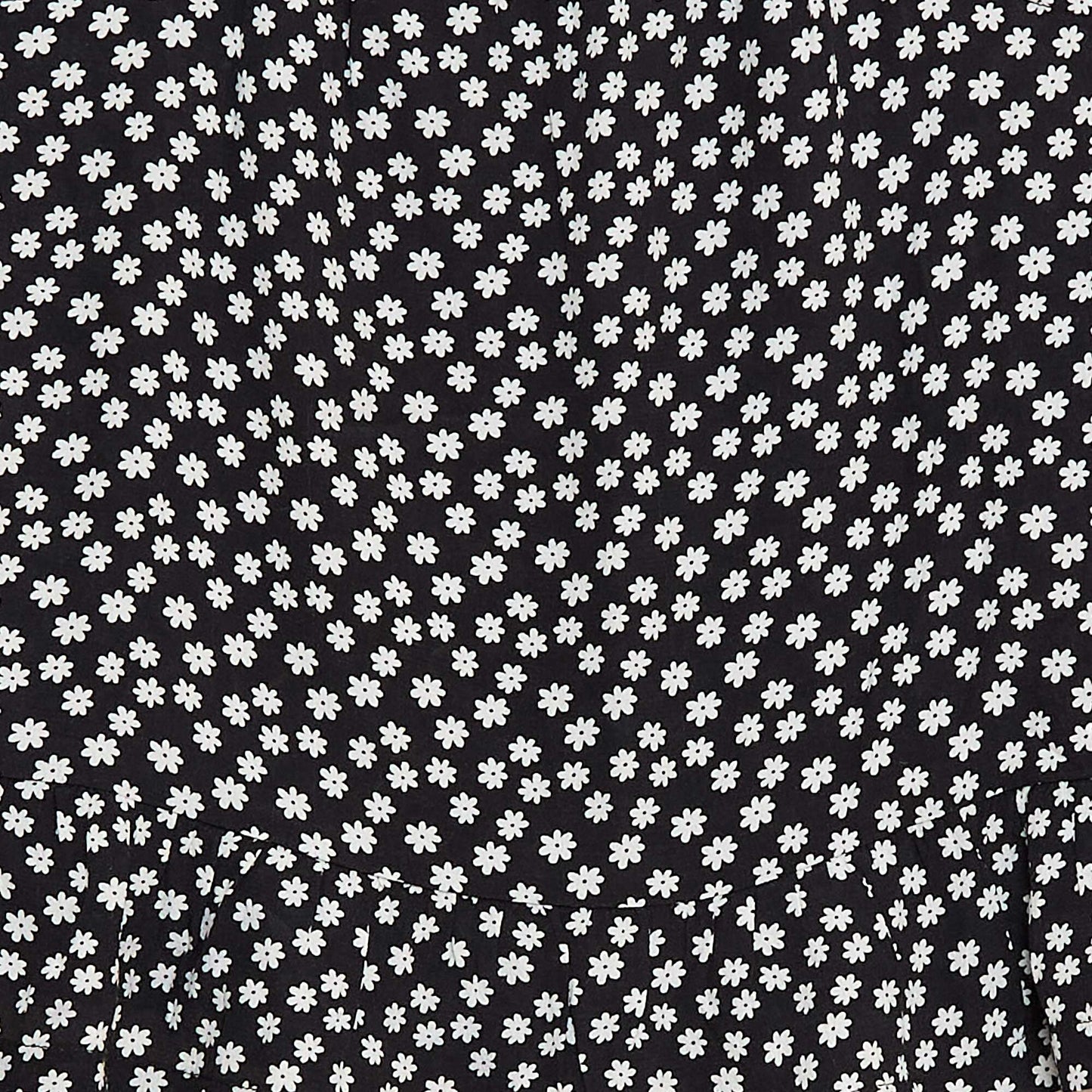 Top à motif à fines bretelles NOIR
