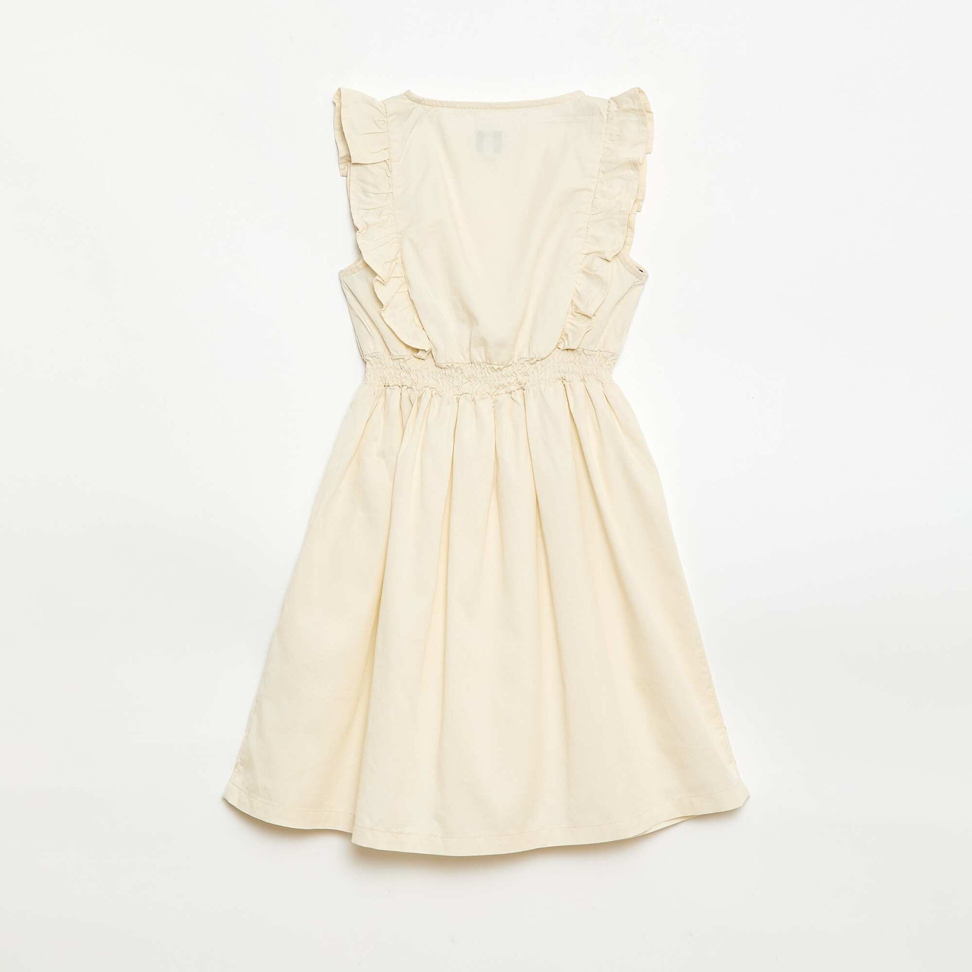 Robe sans manches en tissu léger BLANC