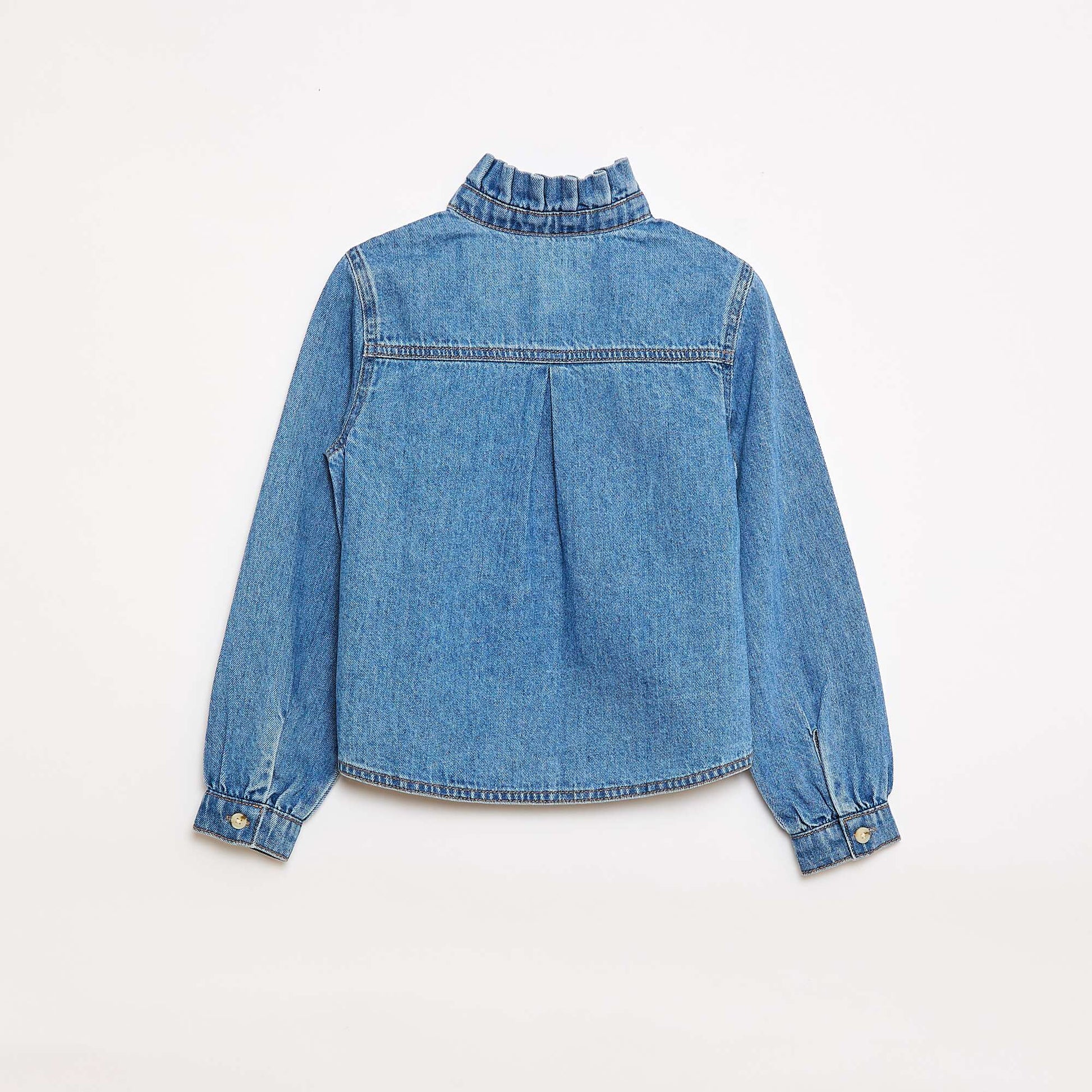 Blouse en denim BLEU