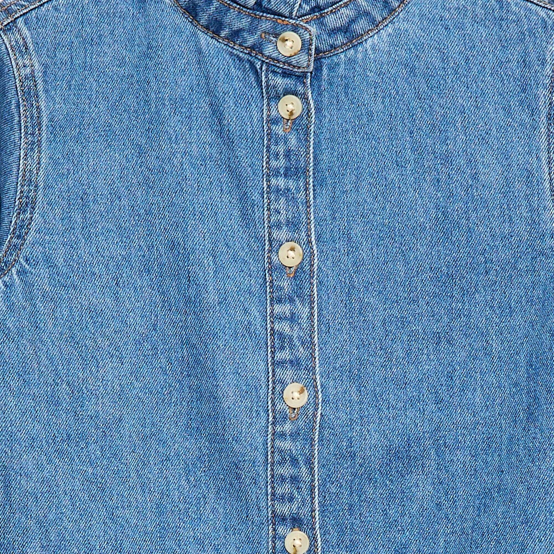 Blouse en denim BLEU