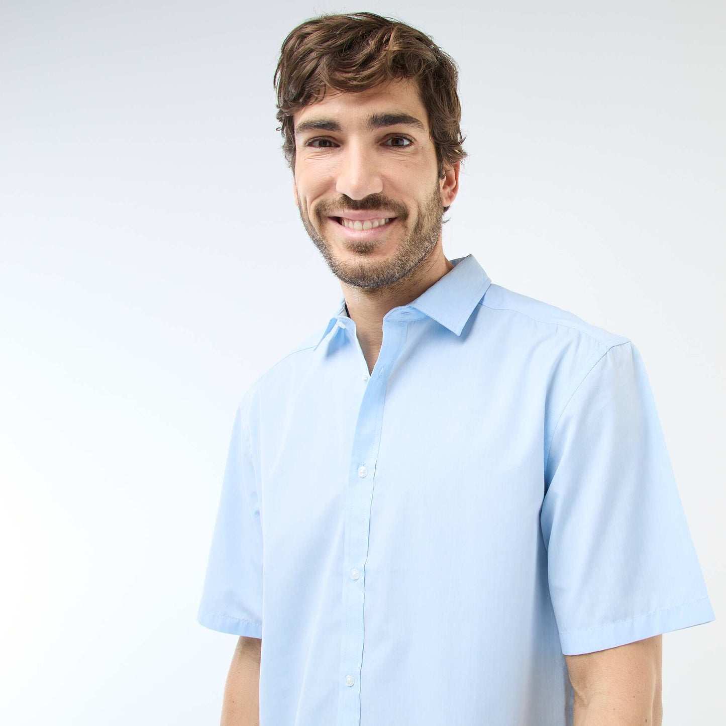 Chemise en popeline BLEU