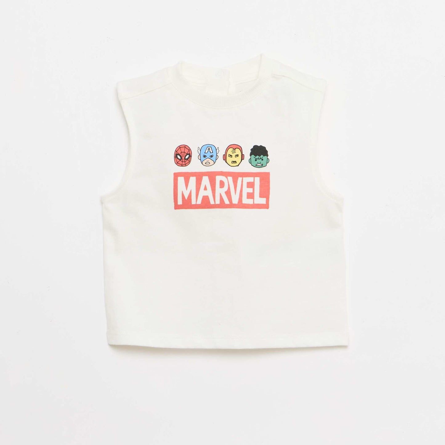 Ensemble 2 pièces débardeur + short 'Marvel' BLANC