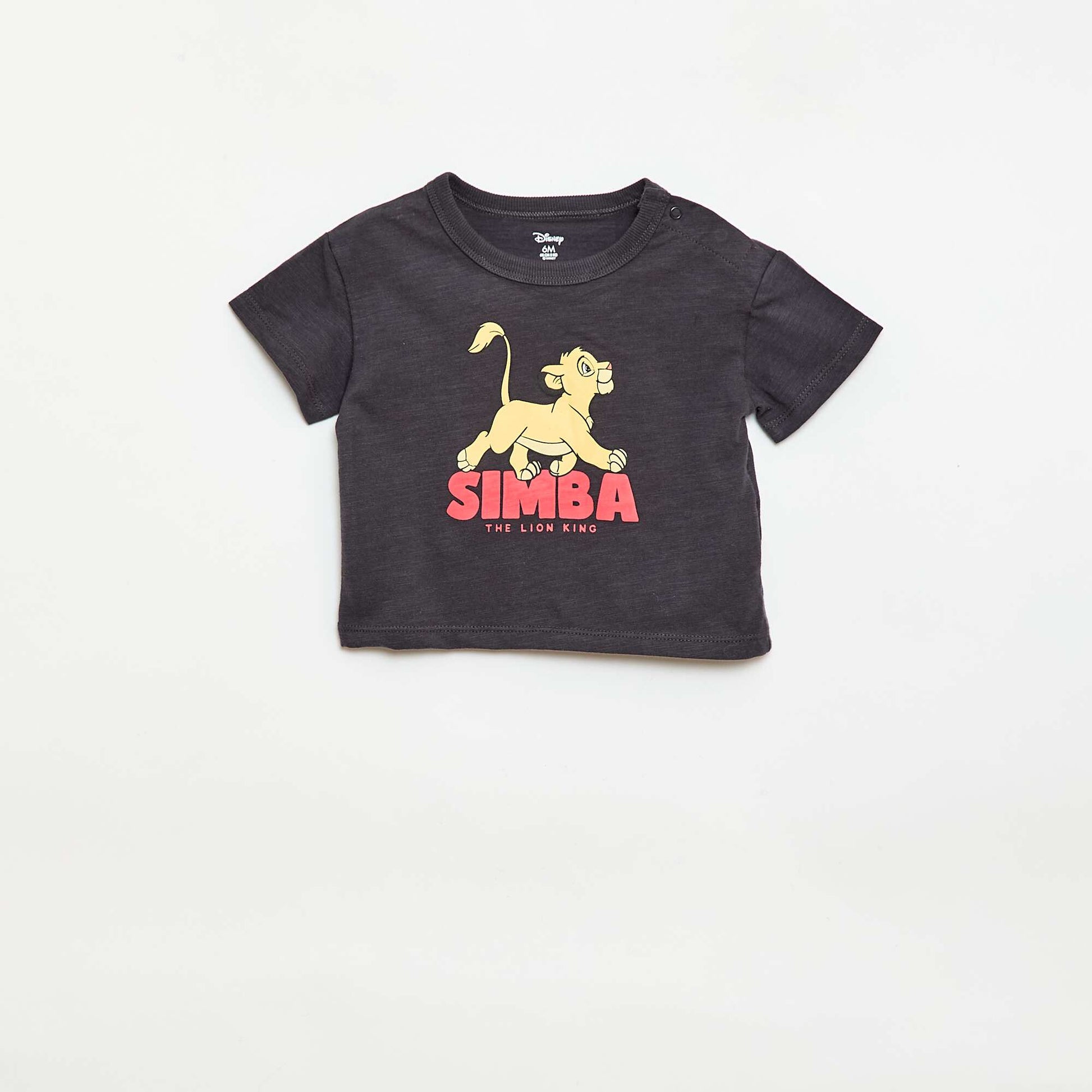 Ensemble court t-shirt + short 'Simba' - 2 pièces NOIR
