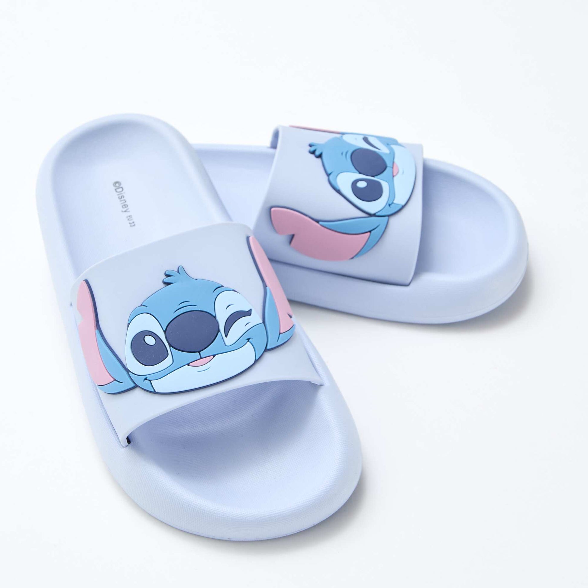 Paire de mules 'Disney' 'Stitch' unie BLEU