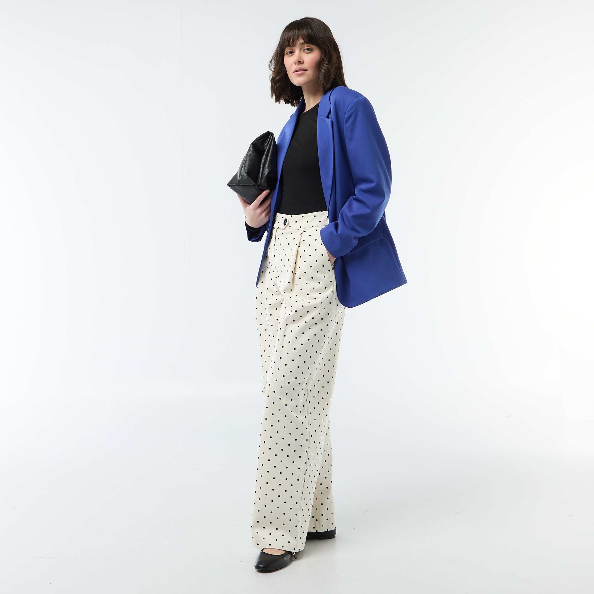 Veste de tailleur à la coupe oversize BLEU