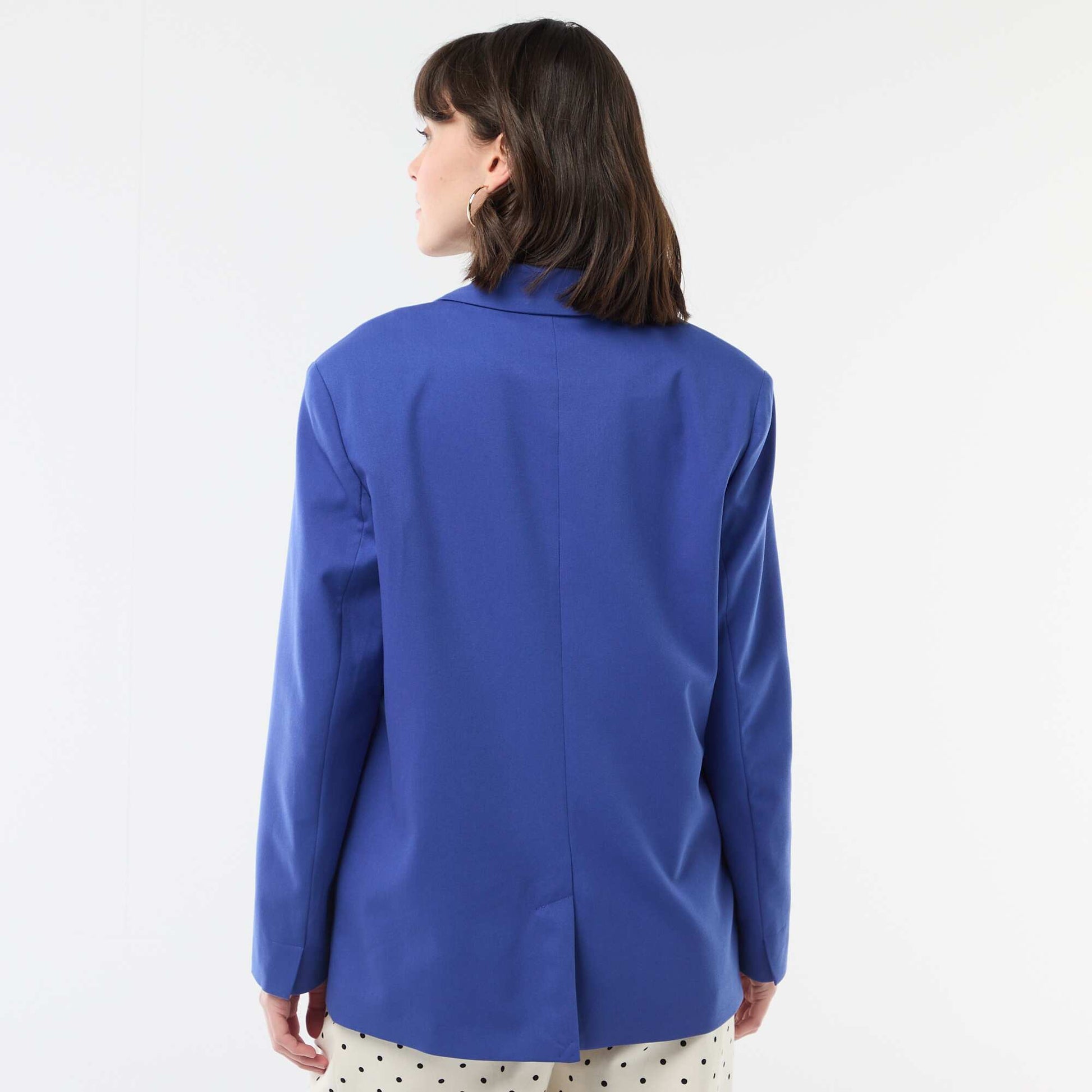 Veste de tailleur à la coupe oversize BLEU