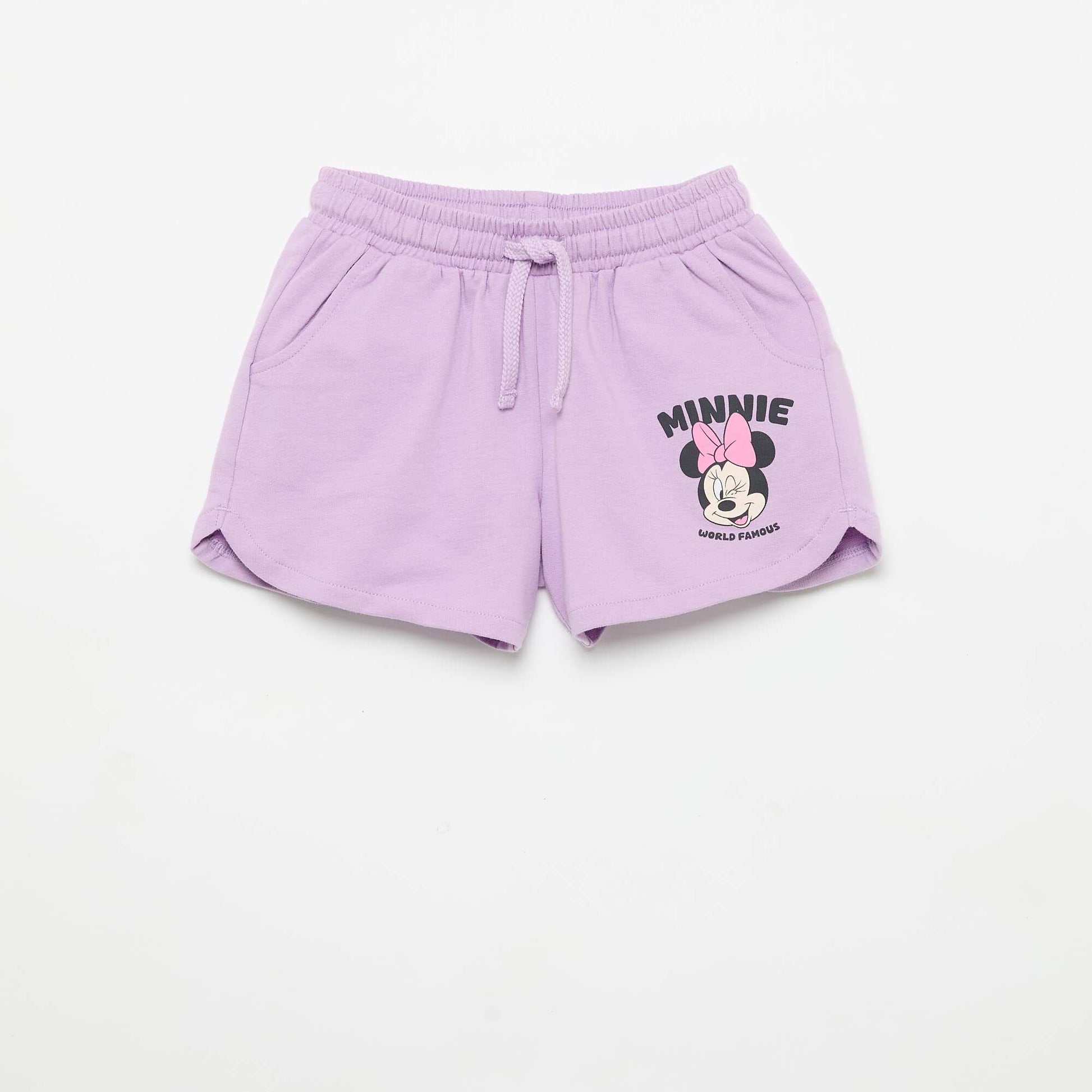 Lot de 2 shorts 'Disney' en molleton non gratté ROSE