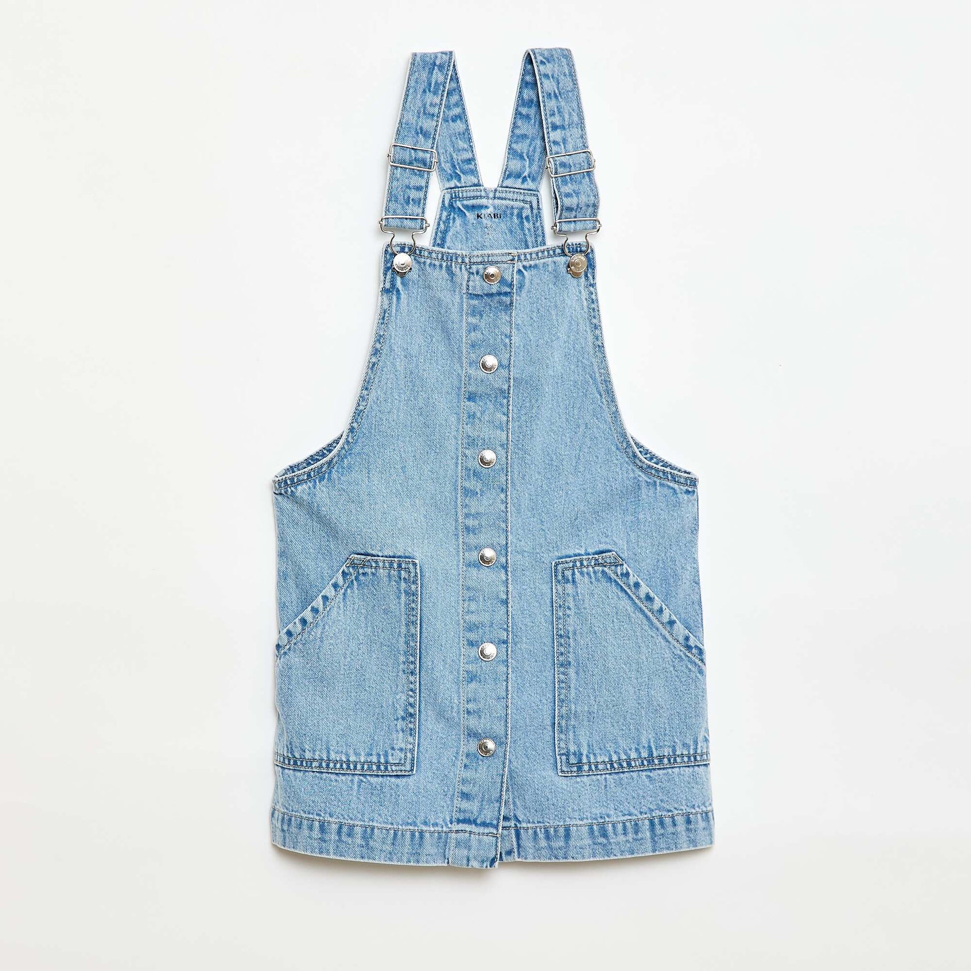 Robe salopette en jean BLEU