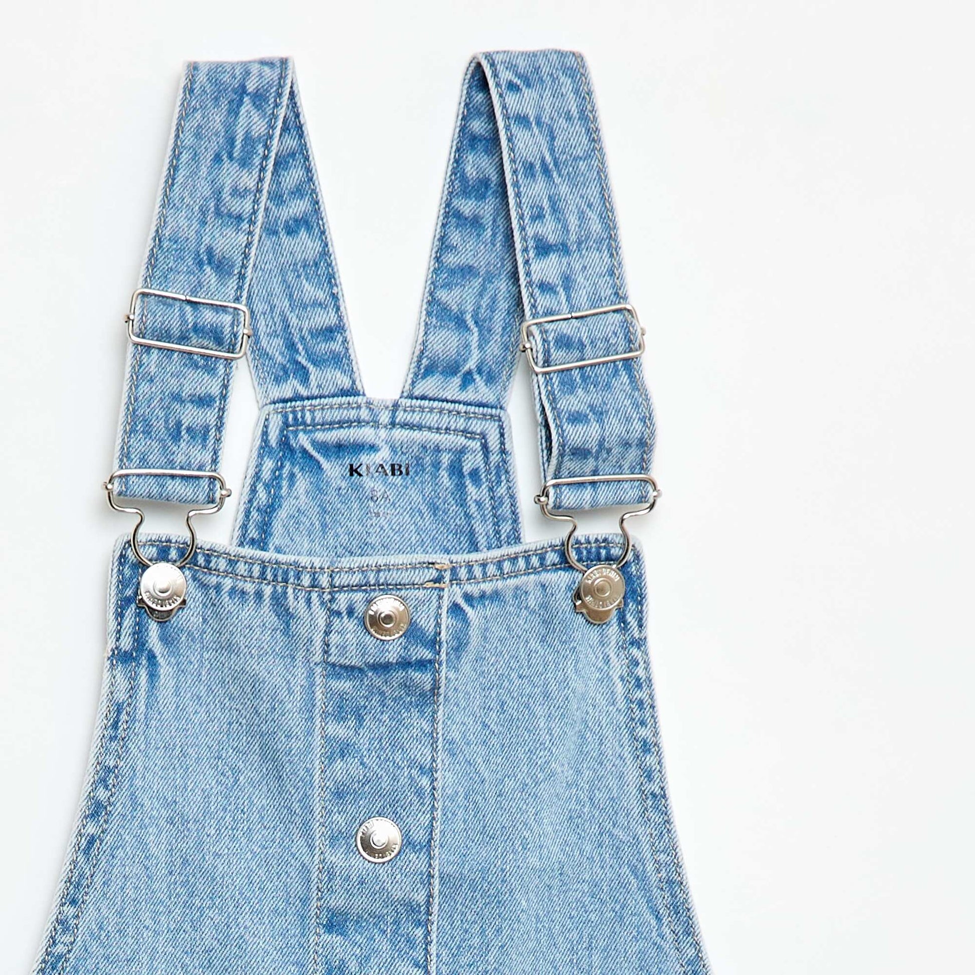 Robe salopette en jean BLEU