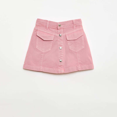Jupe en denim boutonnée ROSE