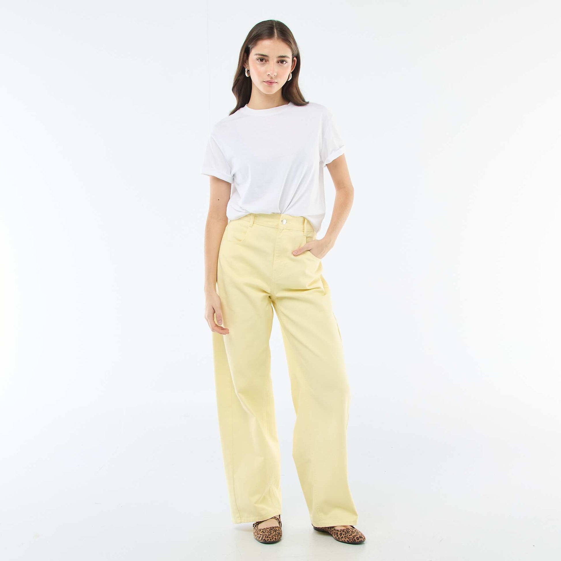 Pantalon ballon fit JAUNE