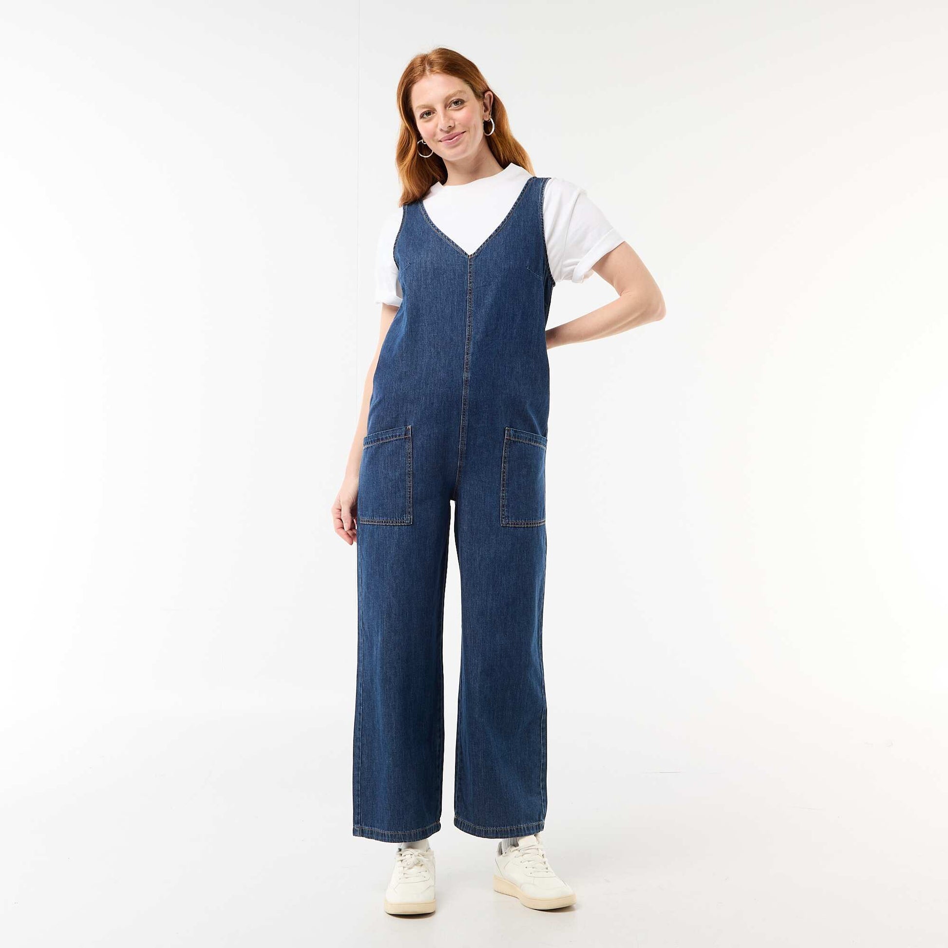 Combinaison large sans manches BLEU