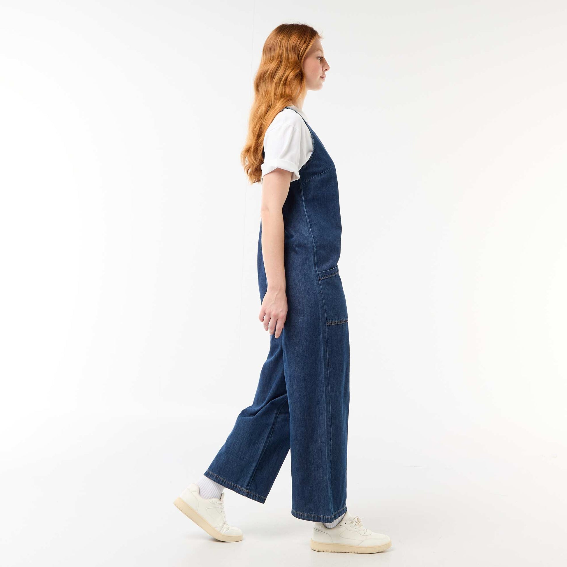Combinaison large sans manches BLEU