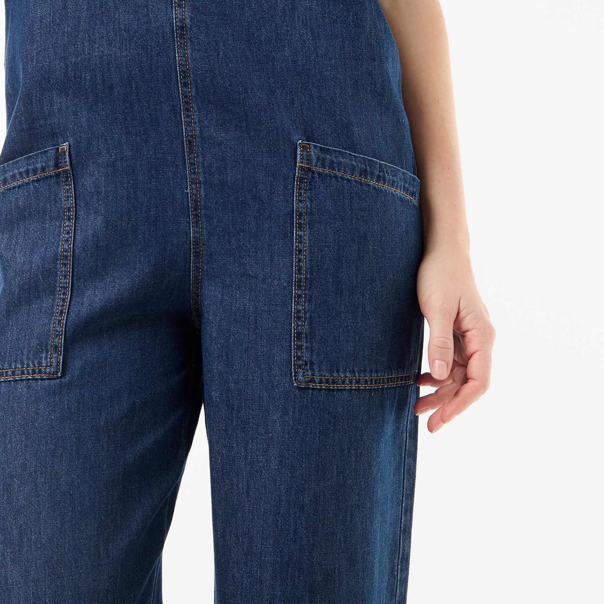 Combinaison large sans manches BLEU