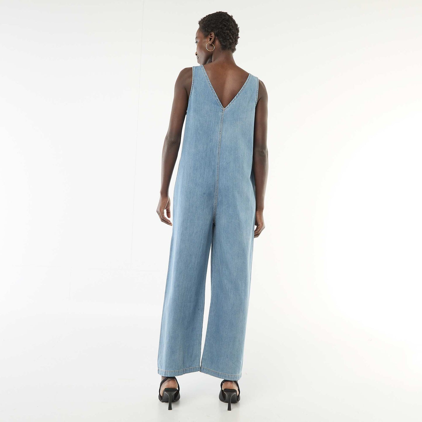 Combinaison large sans manches BLEU
