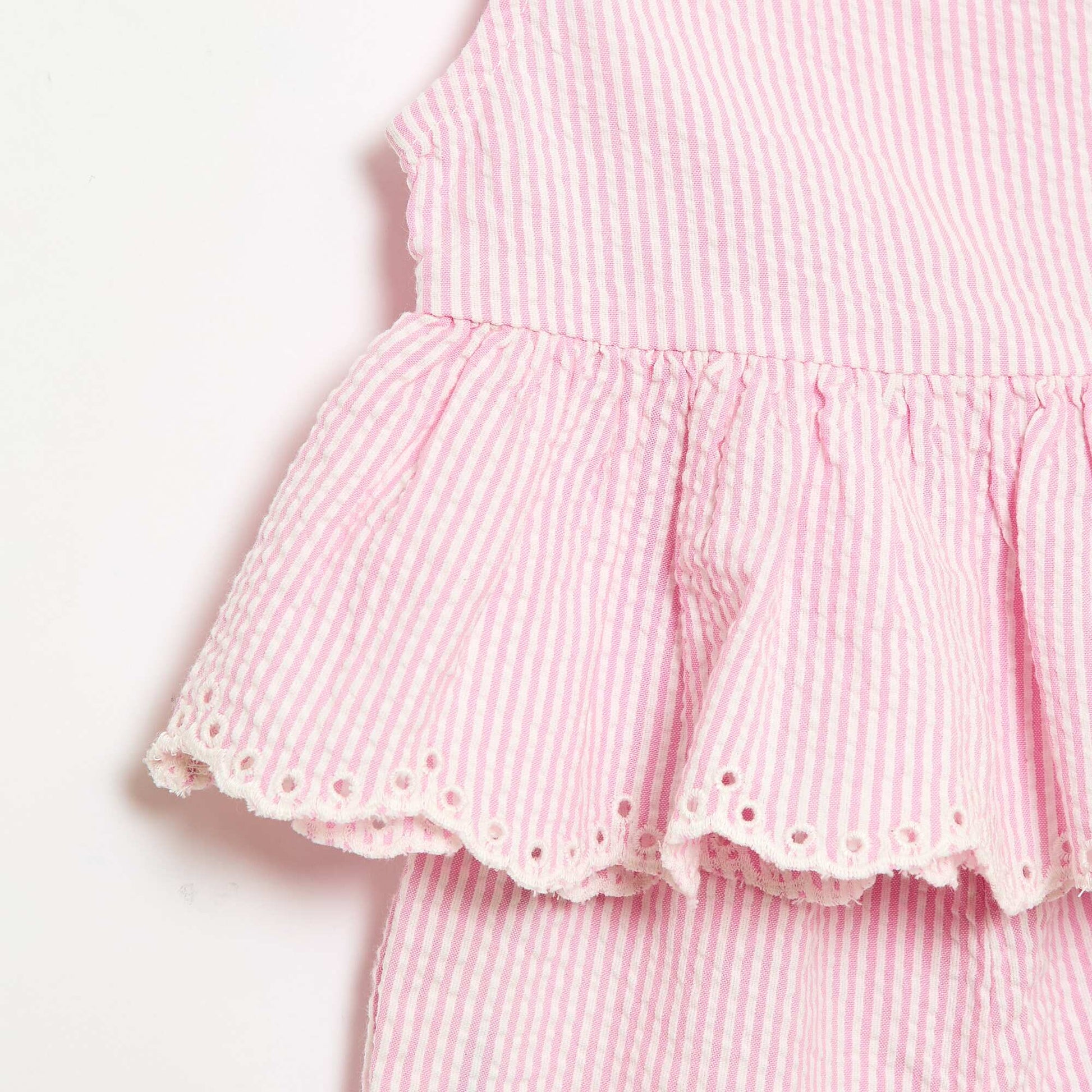 Ensemble blouse + pantalon Vichy -  2 pièces ROSE