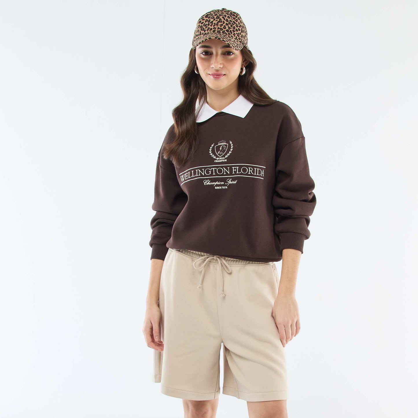 Short long en french terry BEIGE