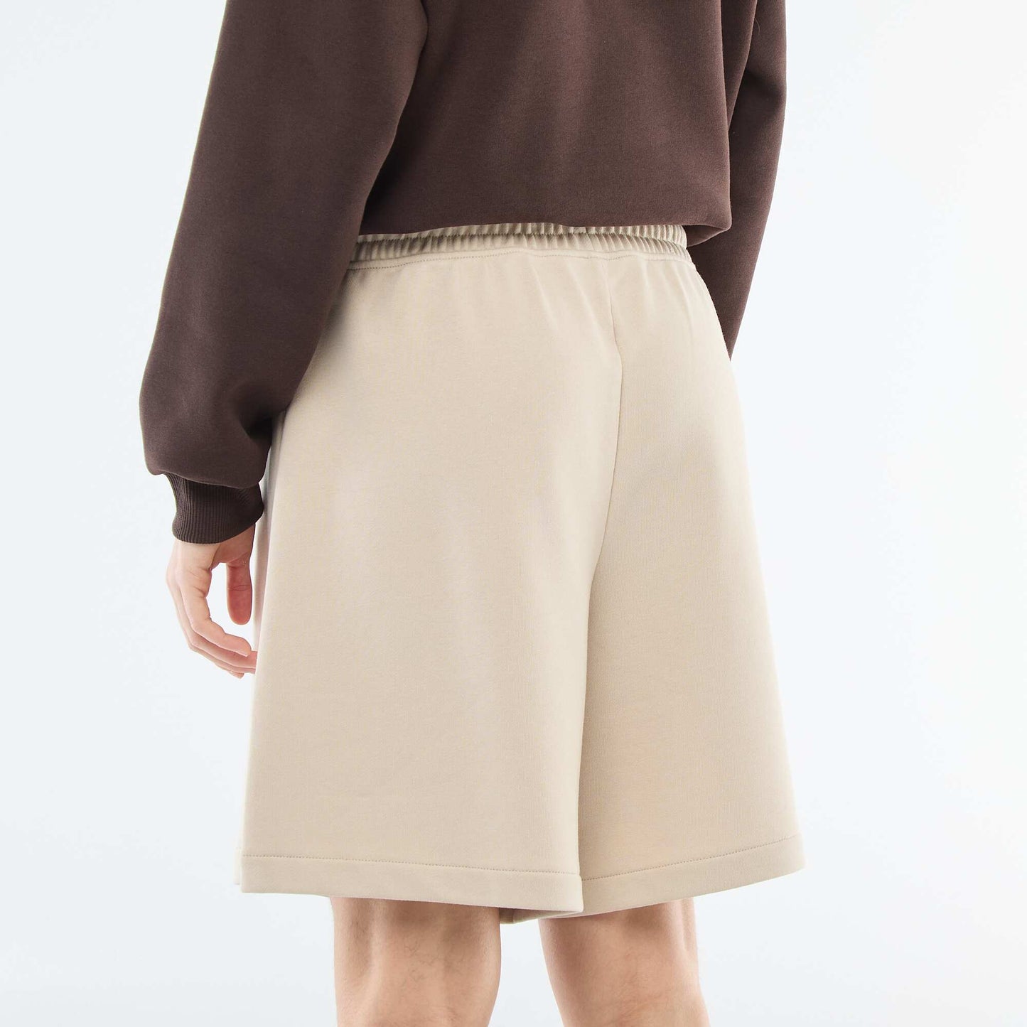 Short long en french terry BEIGE