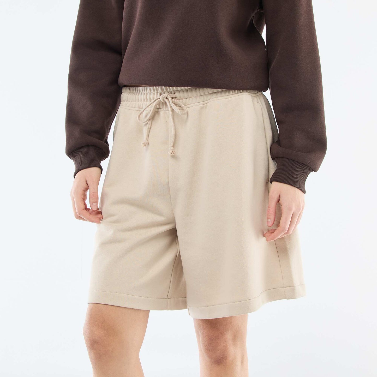 Short long en french terry BEIGE