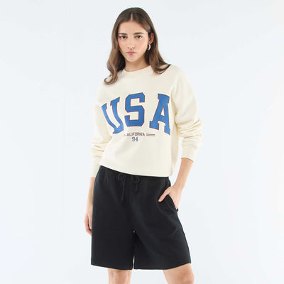 Short long en french terry NOIR