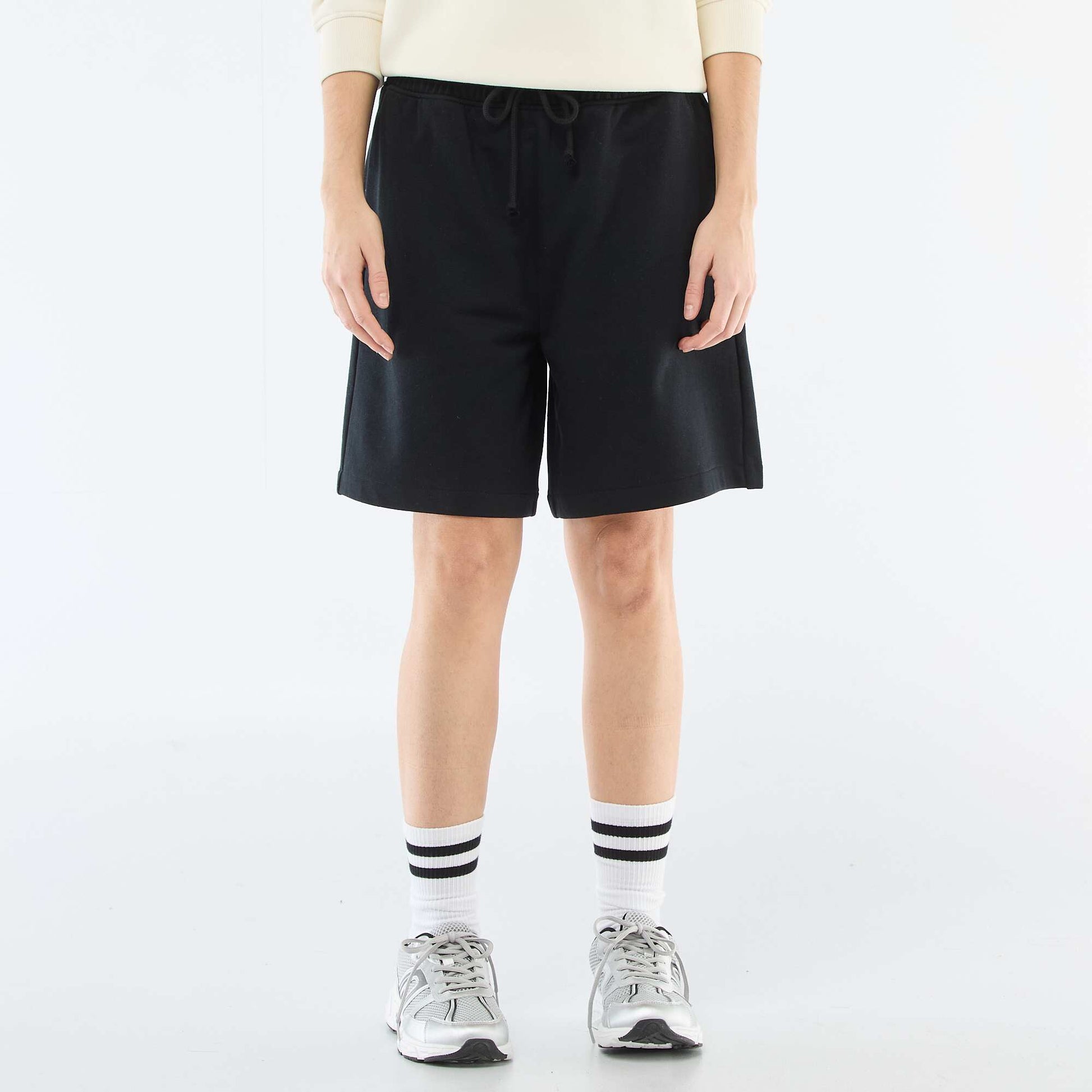 Short long en french terry NOIR