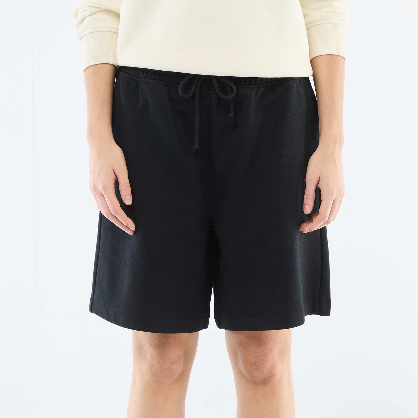 Short long en french terry NOIR