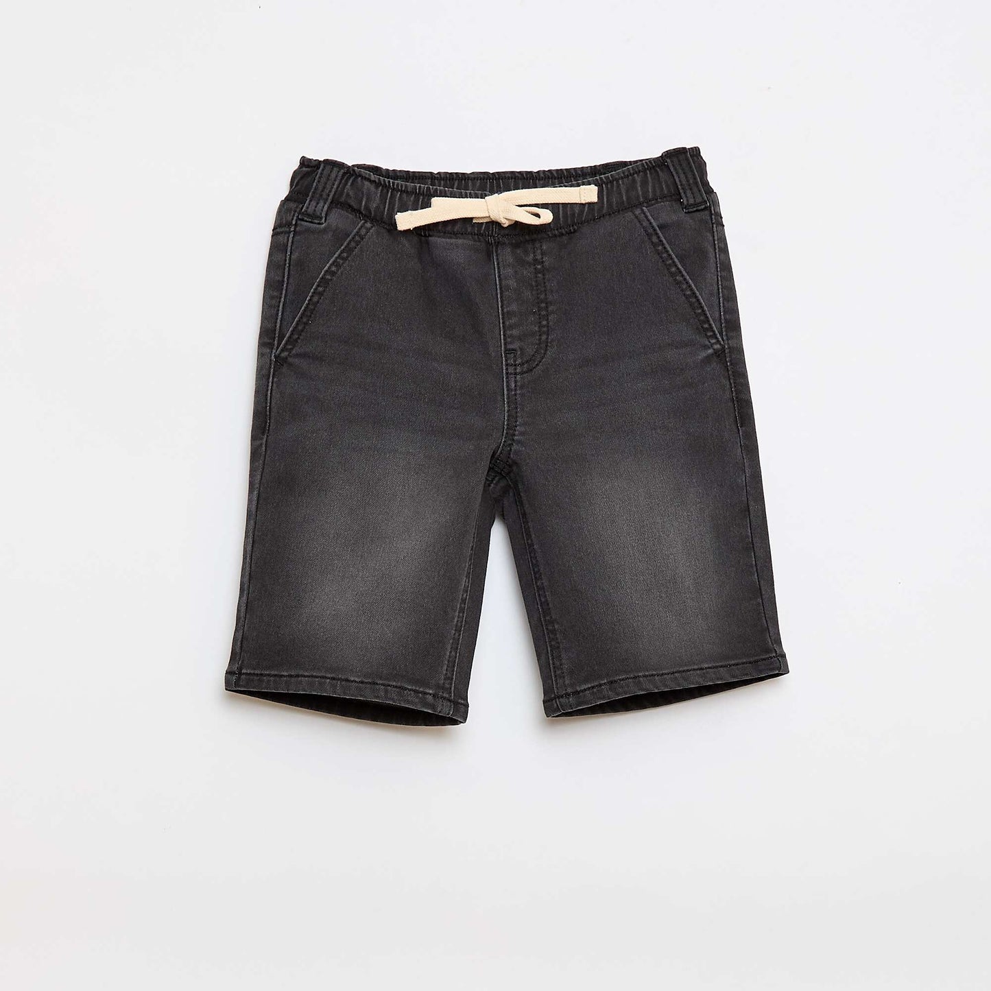 Bermuda en denim - Collection facile à enfiler GRIS