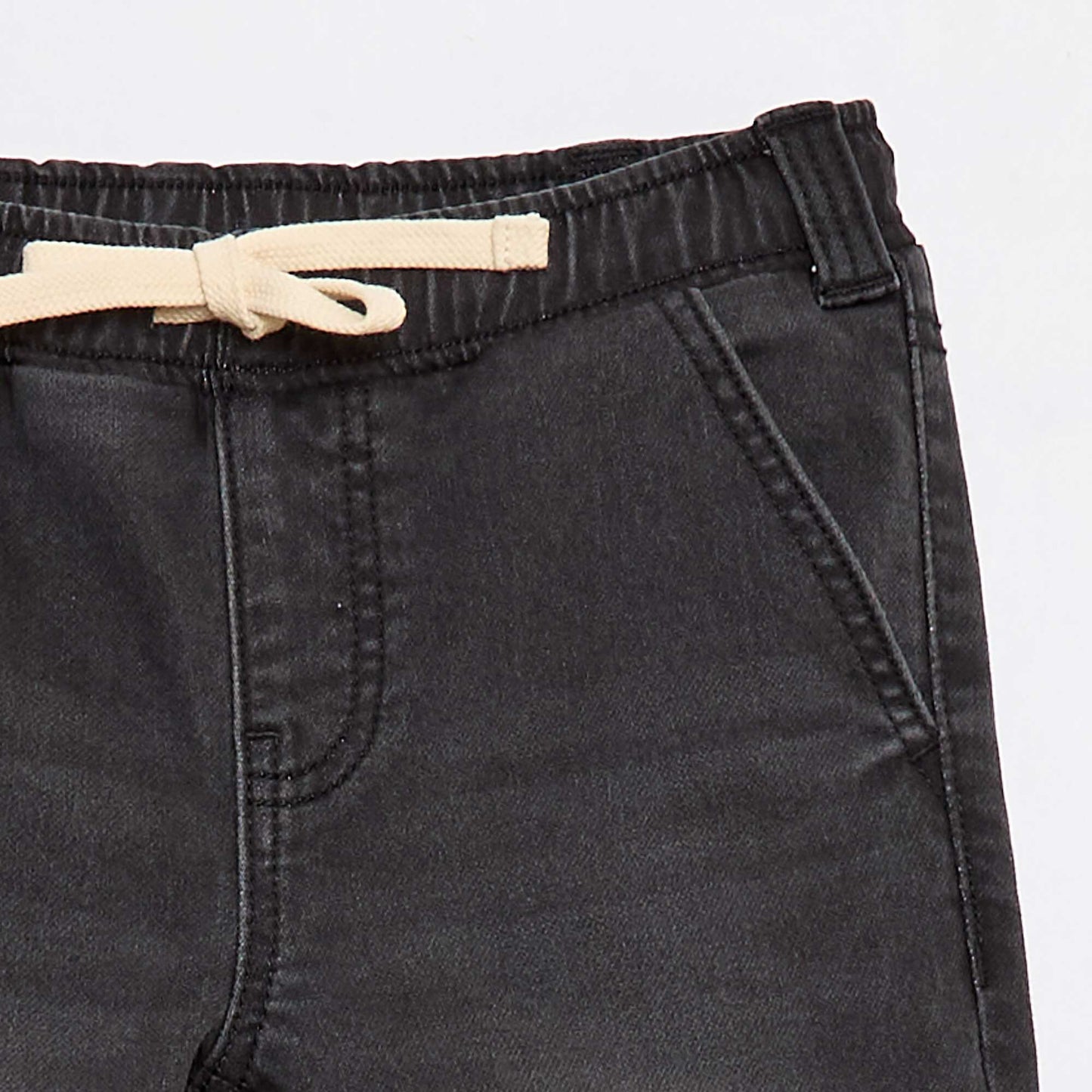 Bermuda en denim - Collection facile à enfiler GRIS
