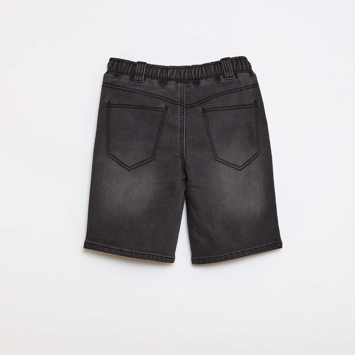 Bermuda en denim - Collection facile à enfiler GRIS