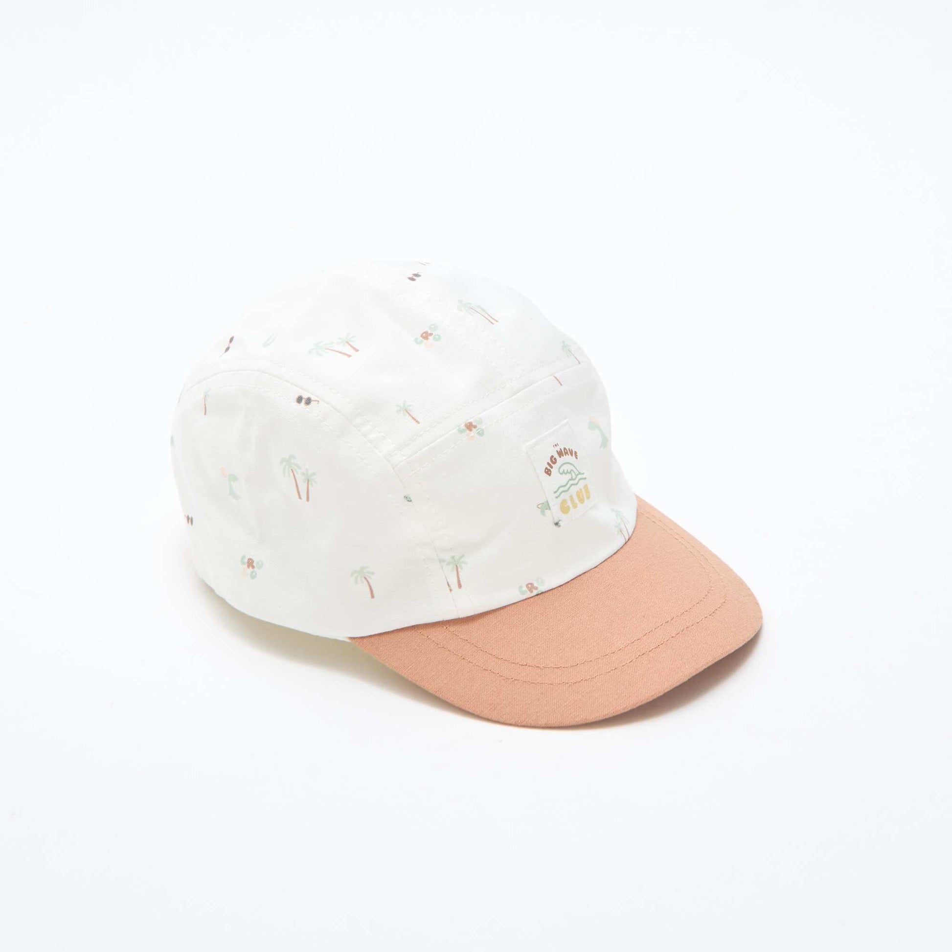 Casquette en tissu à motifs BEIGE