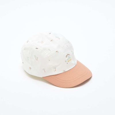 Casquette en tissu à motifs BEIGE