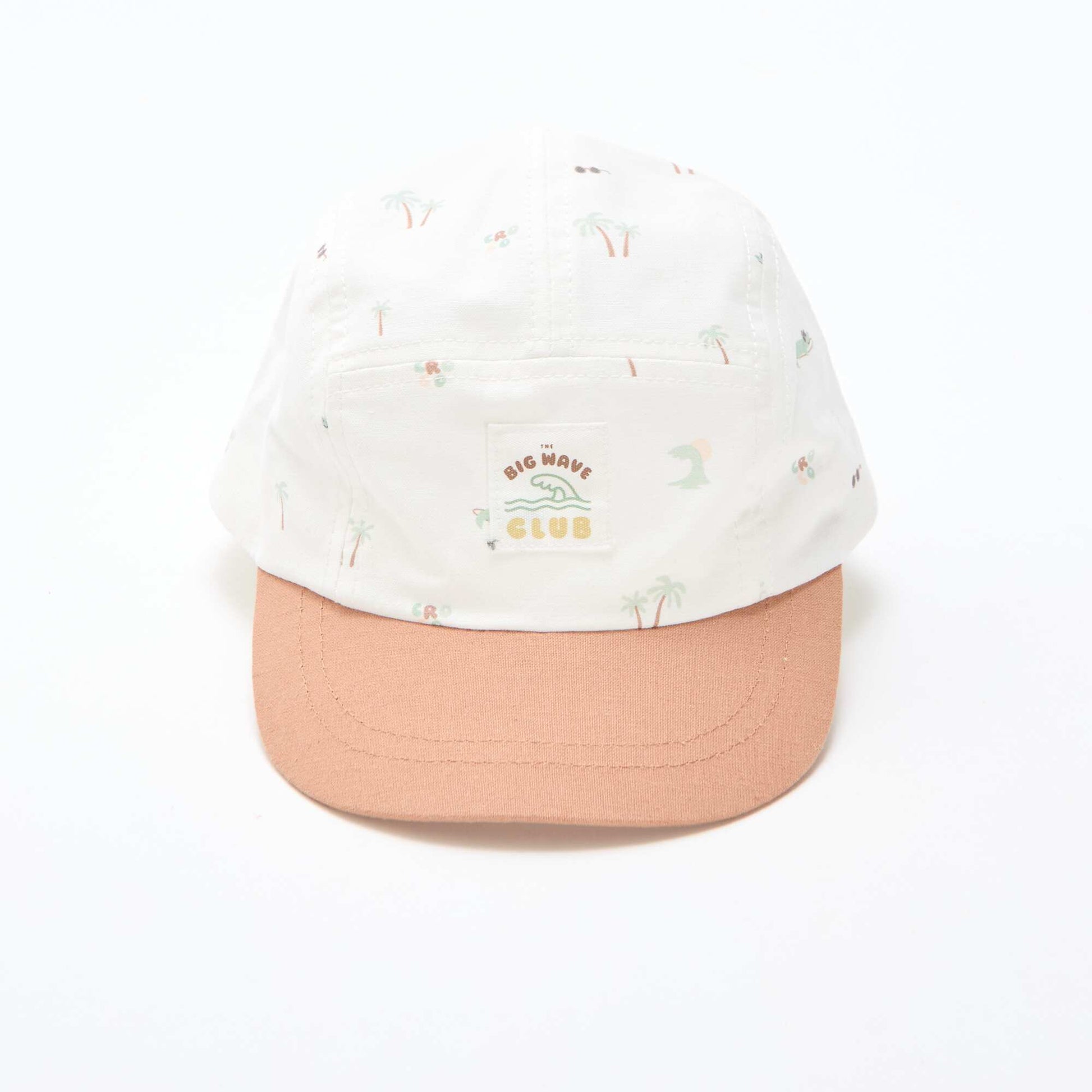 Casquette en tissu à motifs BEIGE